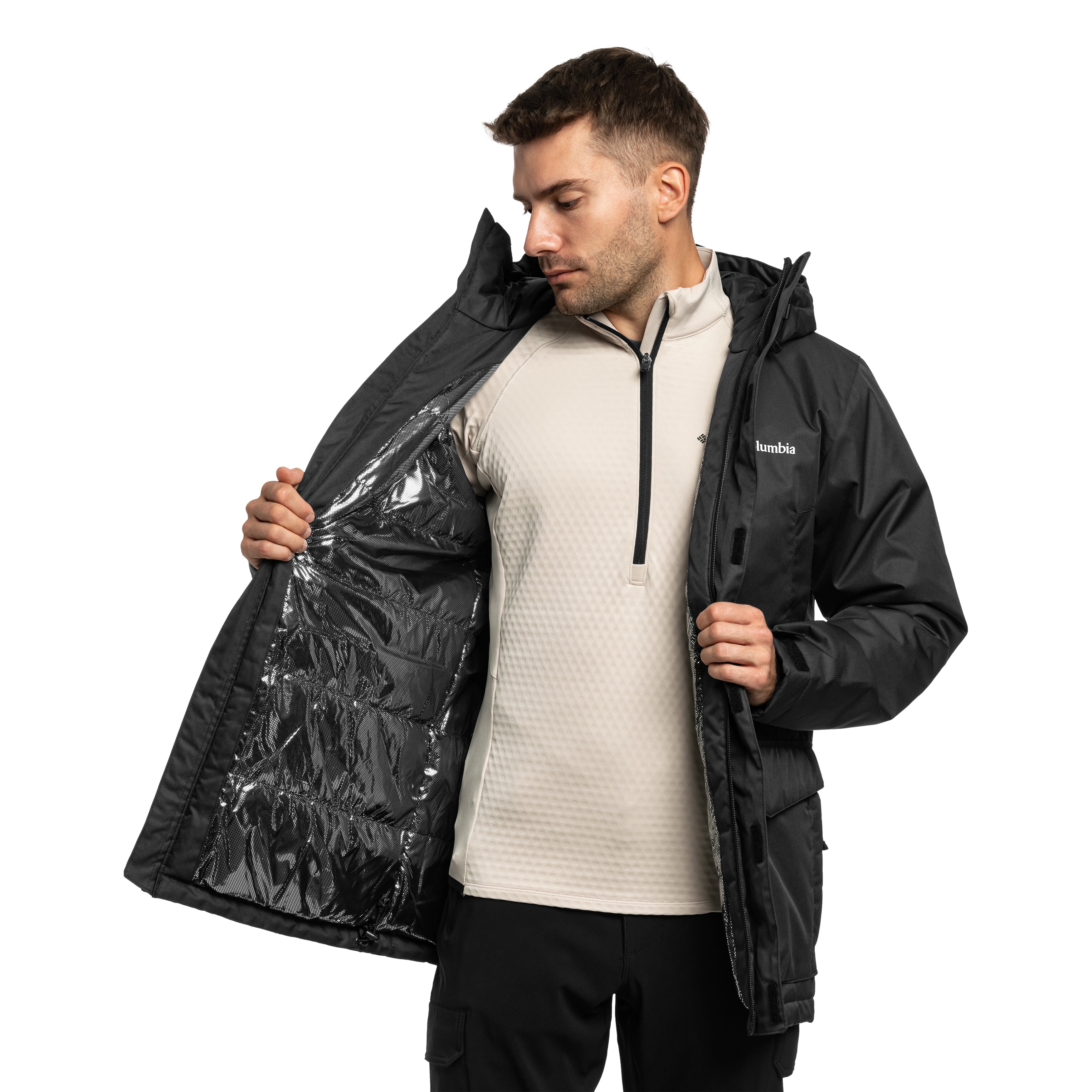 Columbia Pines Lake Parka kabát - Black