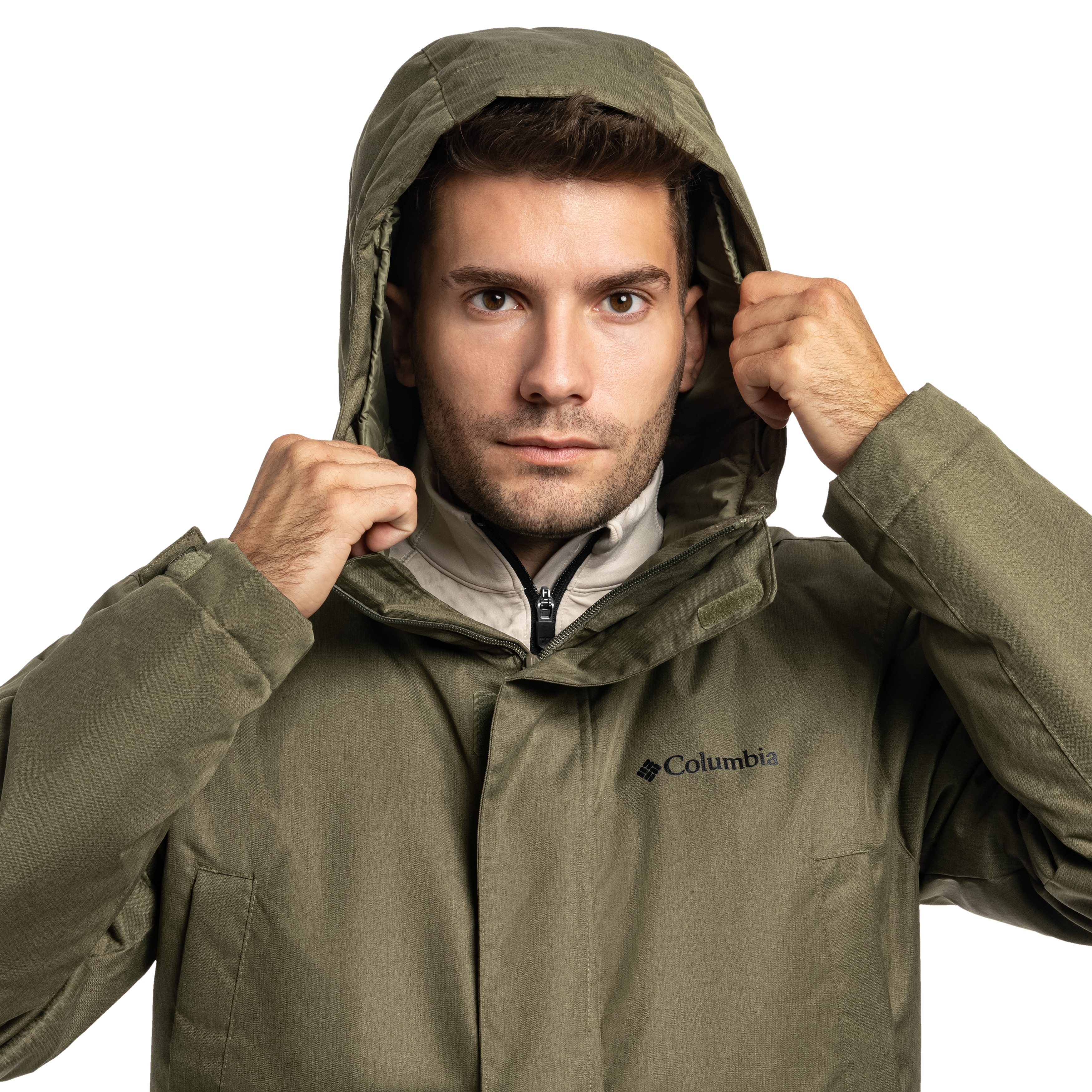 Columbia Pines Lake Parka kabát - Stone Green