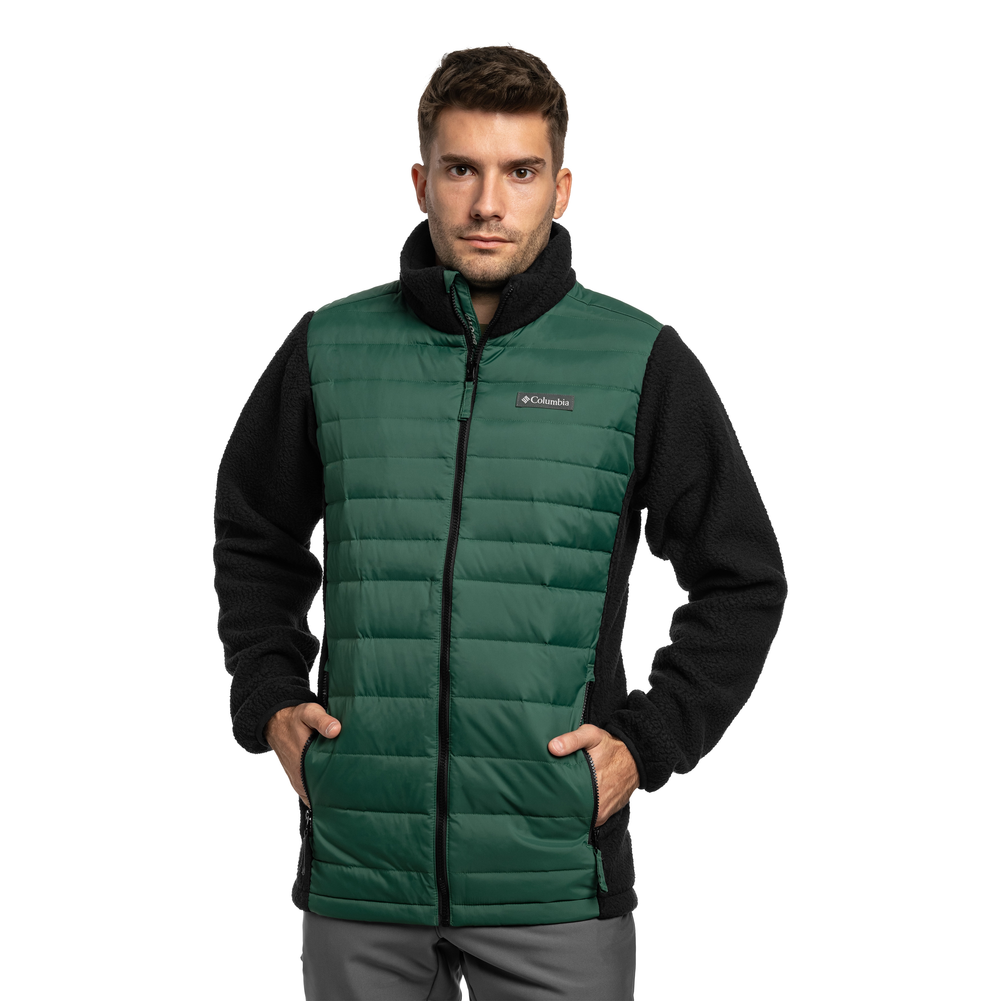 Columbia Juniper Peak Hybrid Down Jacket kabát - Rain Forest