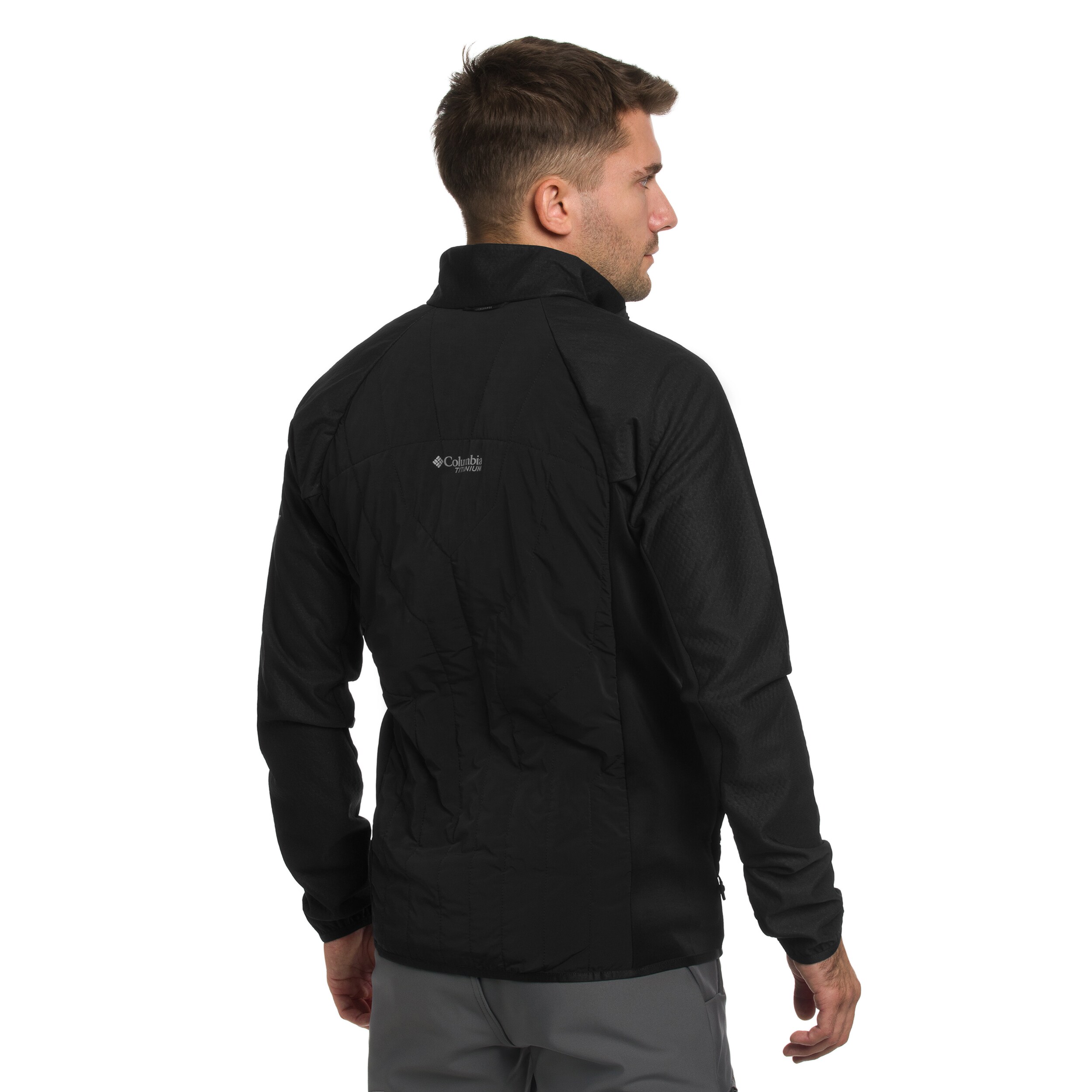 Columbia Arctic Crest Hybrid Technical Fleece kabát - Black