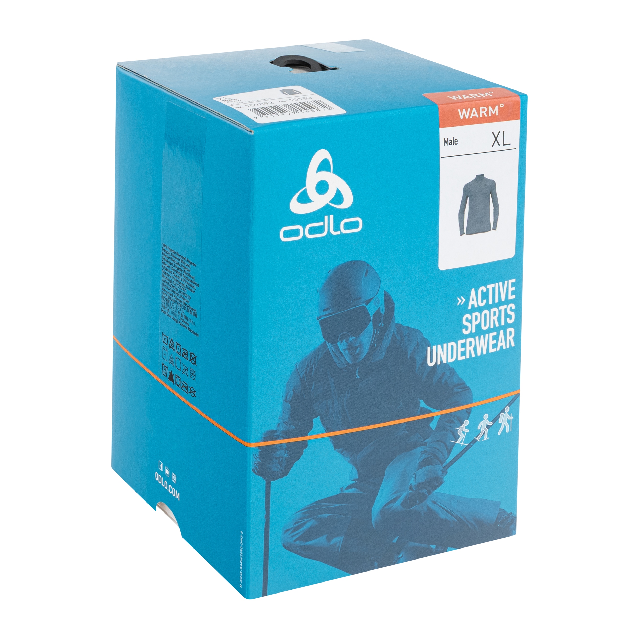 Odlo Active Warm Base Layer Turtleneck thermoaktív póló - Odlo Steel Grey Melange