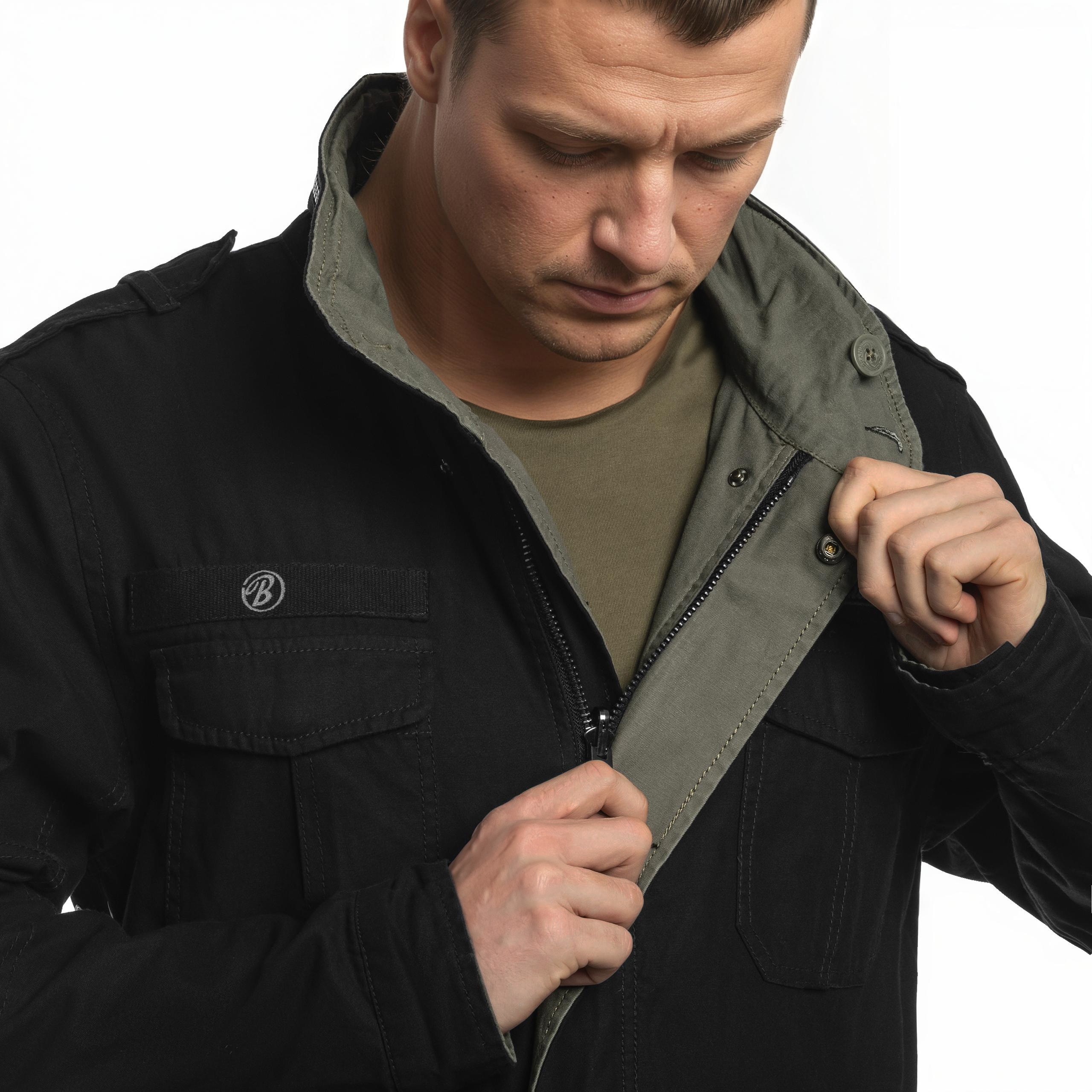 Brandit Twister Reverse kétoldalas kabát - Black/Olive