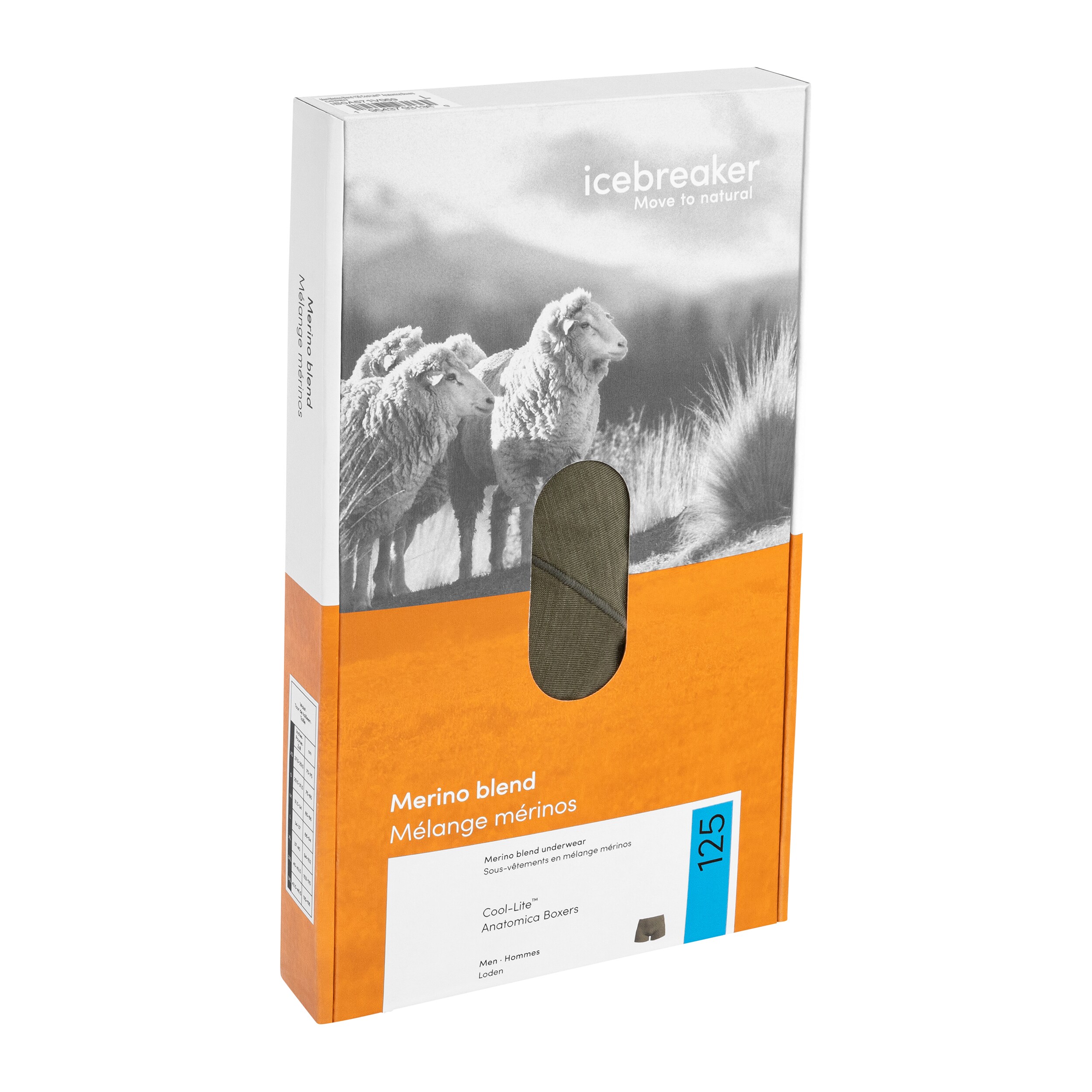 Icebreaker Merino Blend 125 Cool-Lite Anatomica boxeralsó - Loden