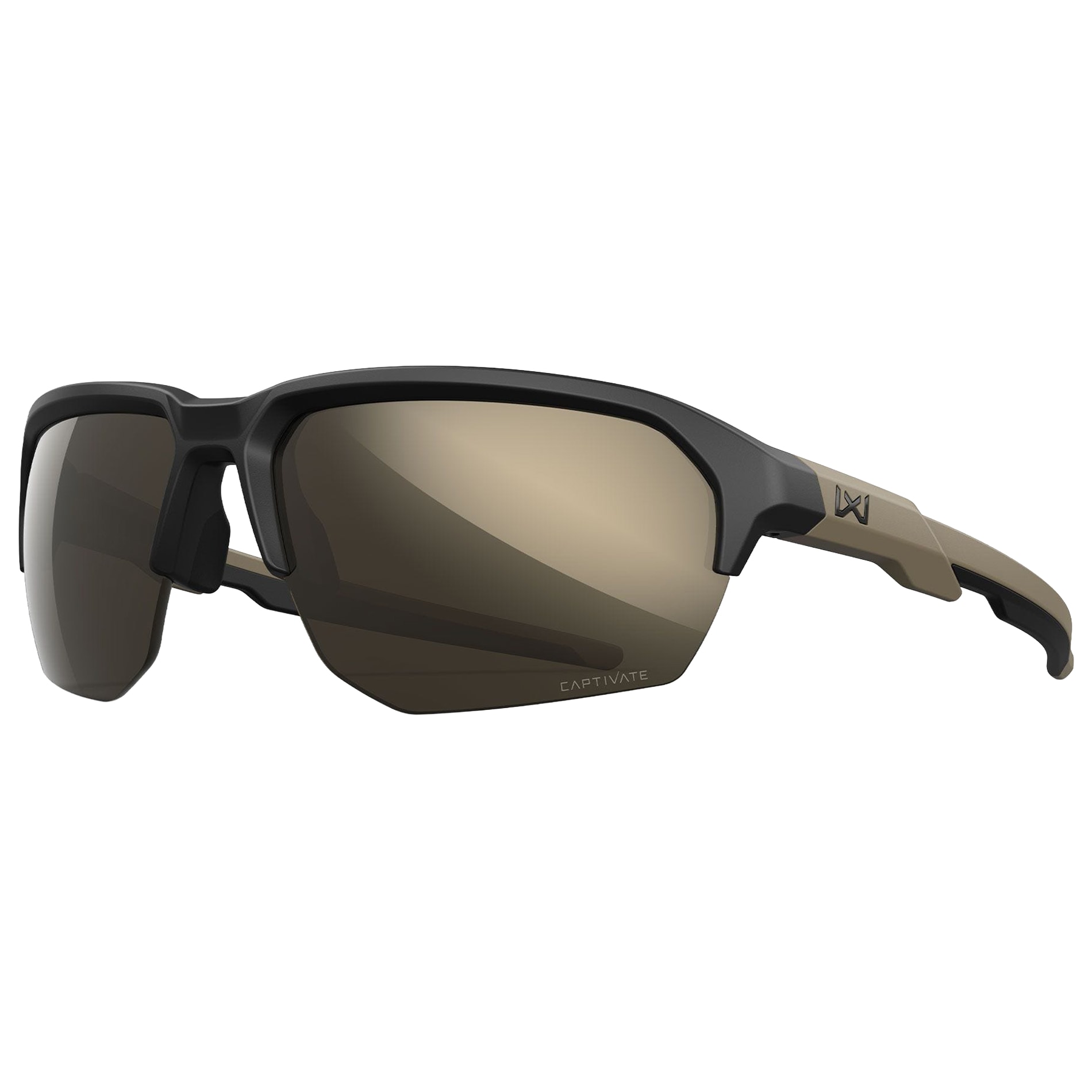 Wiley X WX JAKL szemüveg - Captivate Tungsten Mirror/Matte Black/Tan