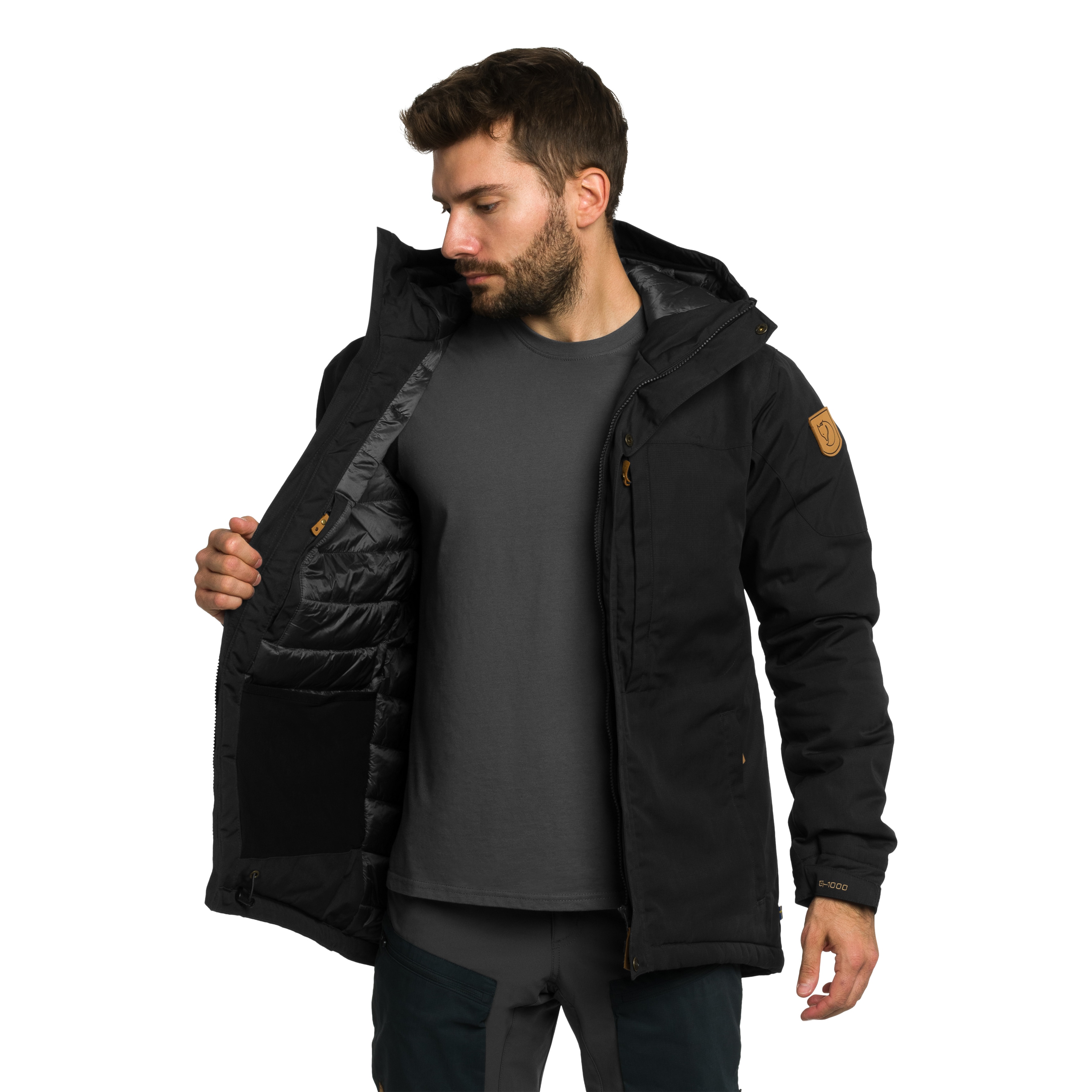 Fjallraven Skogso Padded kabát - Dark Grey