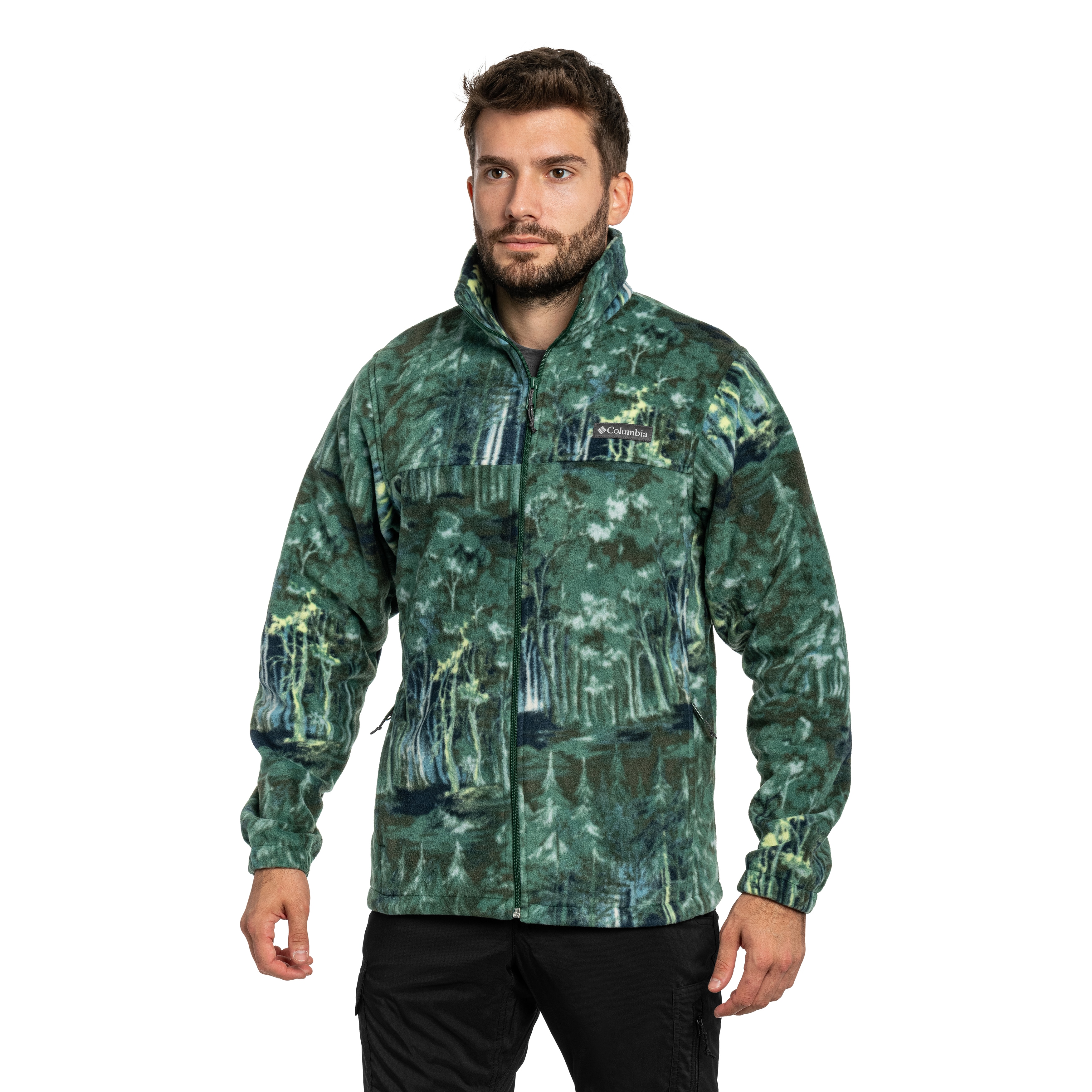 Columbia Steens Mountain Printed Jacket polár pulóver - Rain Forest