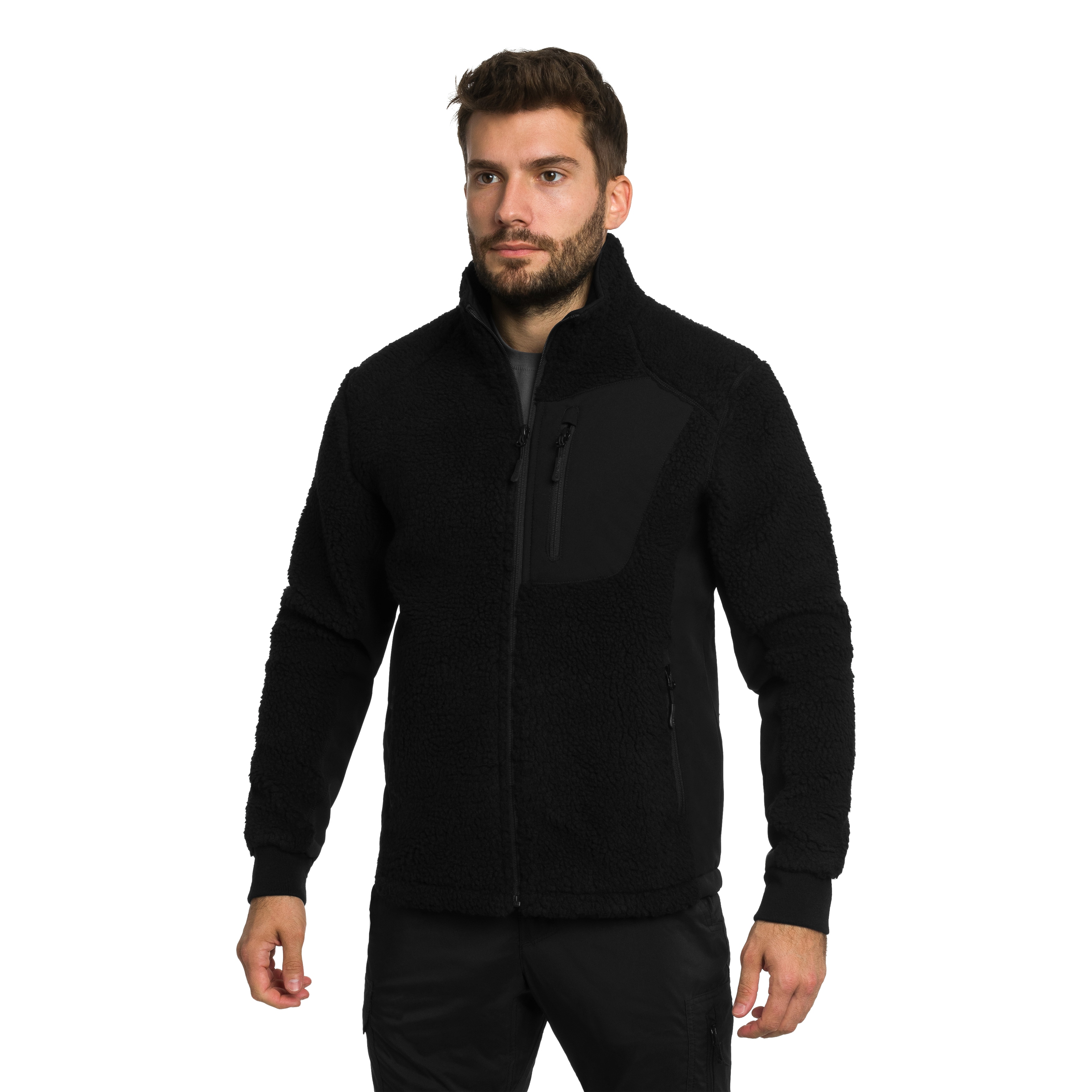 Mil-Tec Bearforce Cold Weather Teddy-Fleece polár pulóver - Black