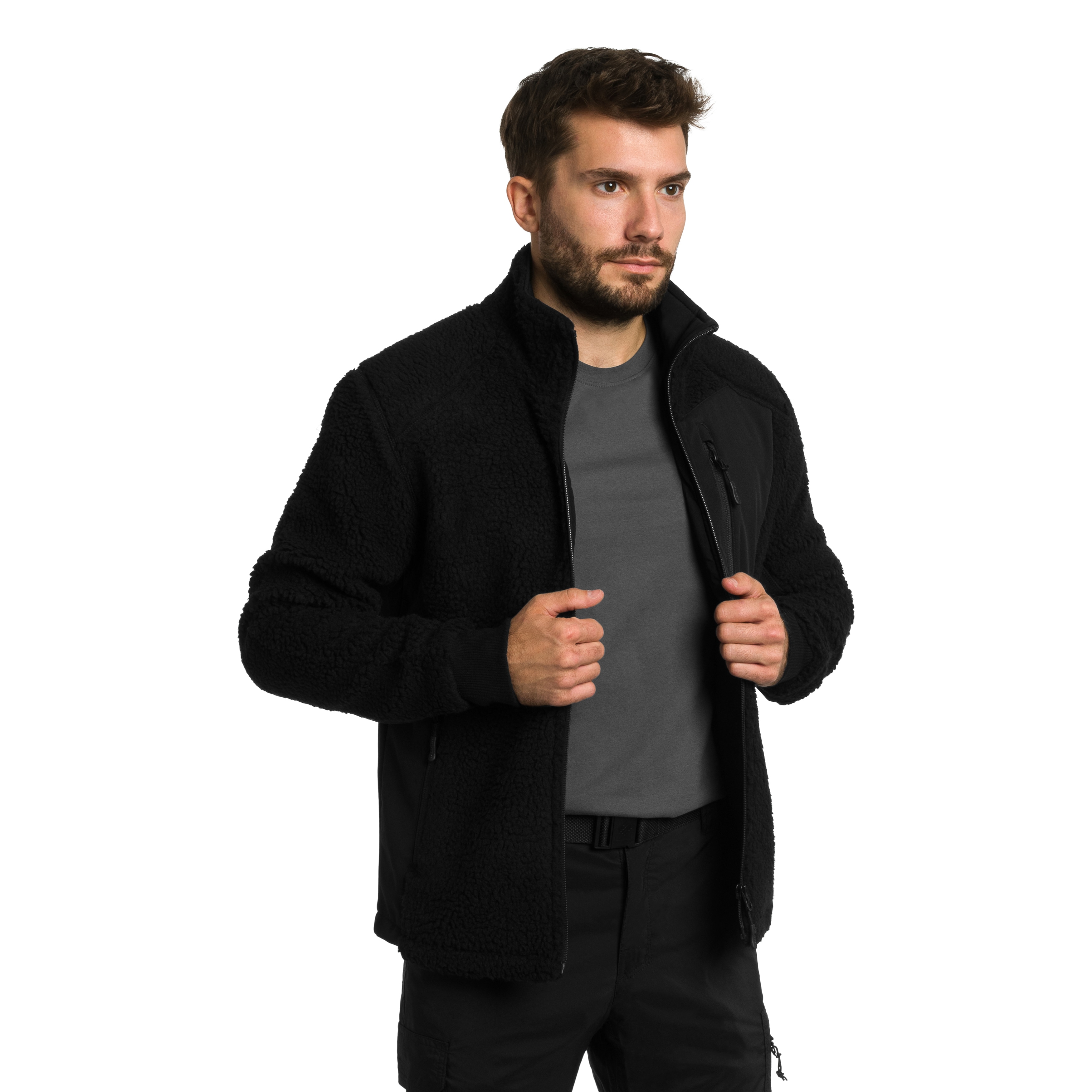 Mil-Tec Bearforce Cold Weather Teddy-Fleece polár pulóver - Black