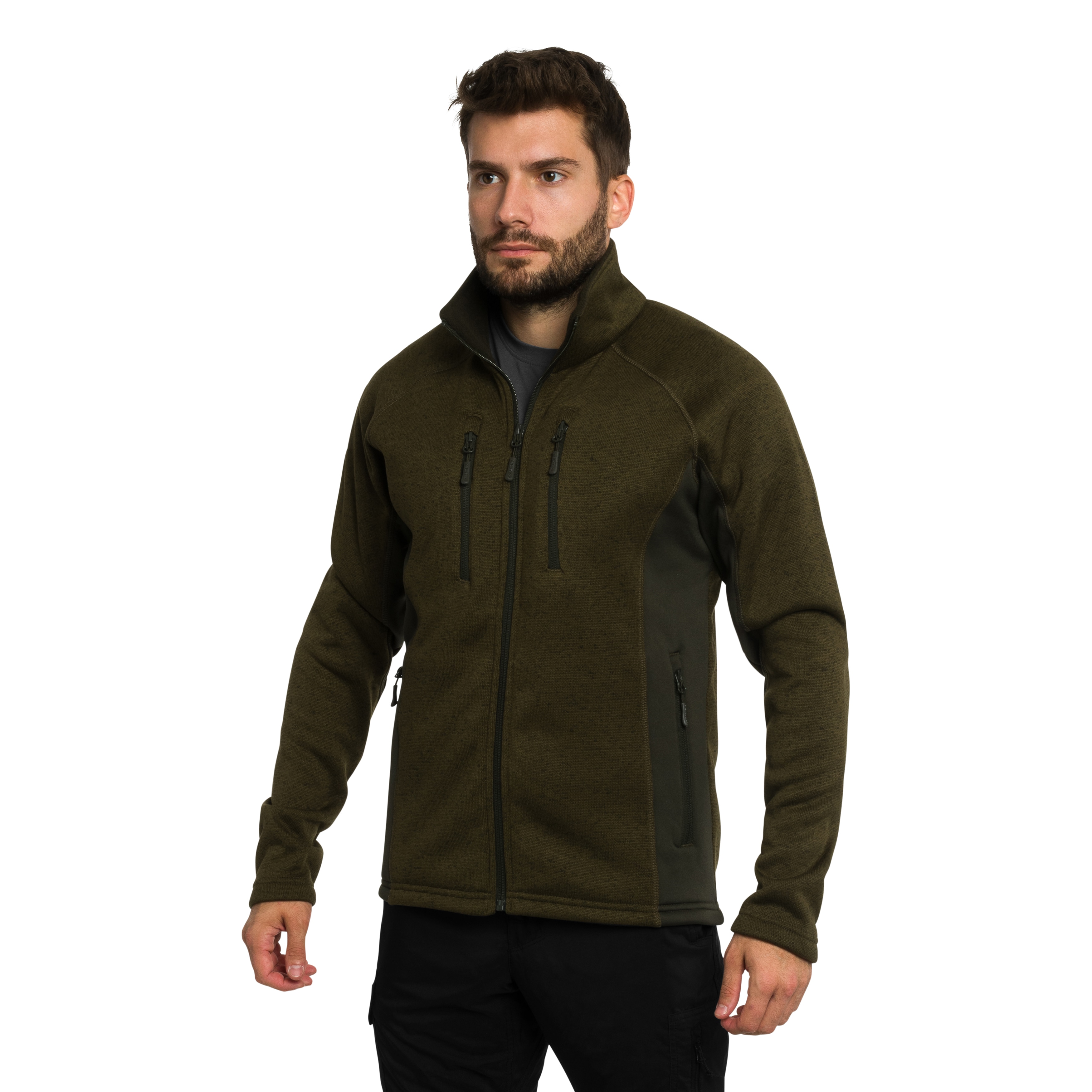 Mil-Tec Outdoor Structure Fleece polár pulóver - Olive
