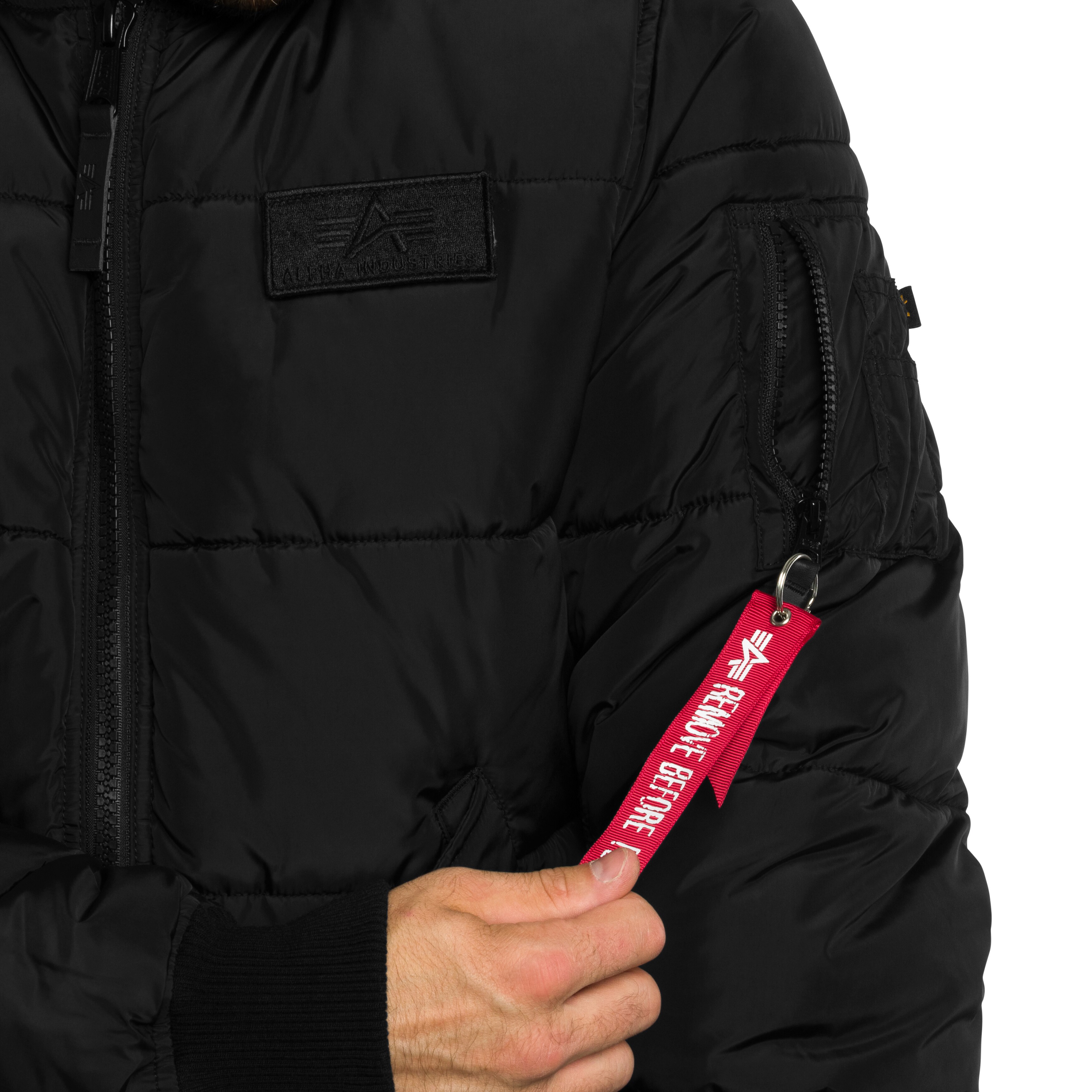 Alpha Industries MA-1 Puffer Bomber kabát - Black