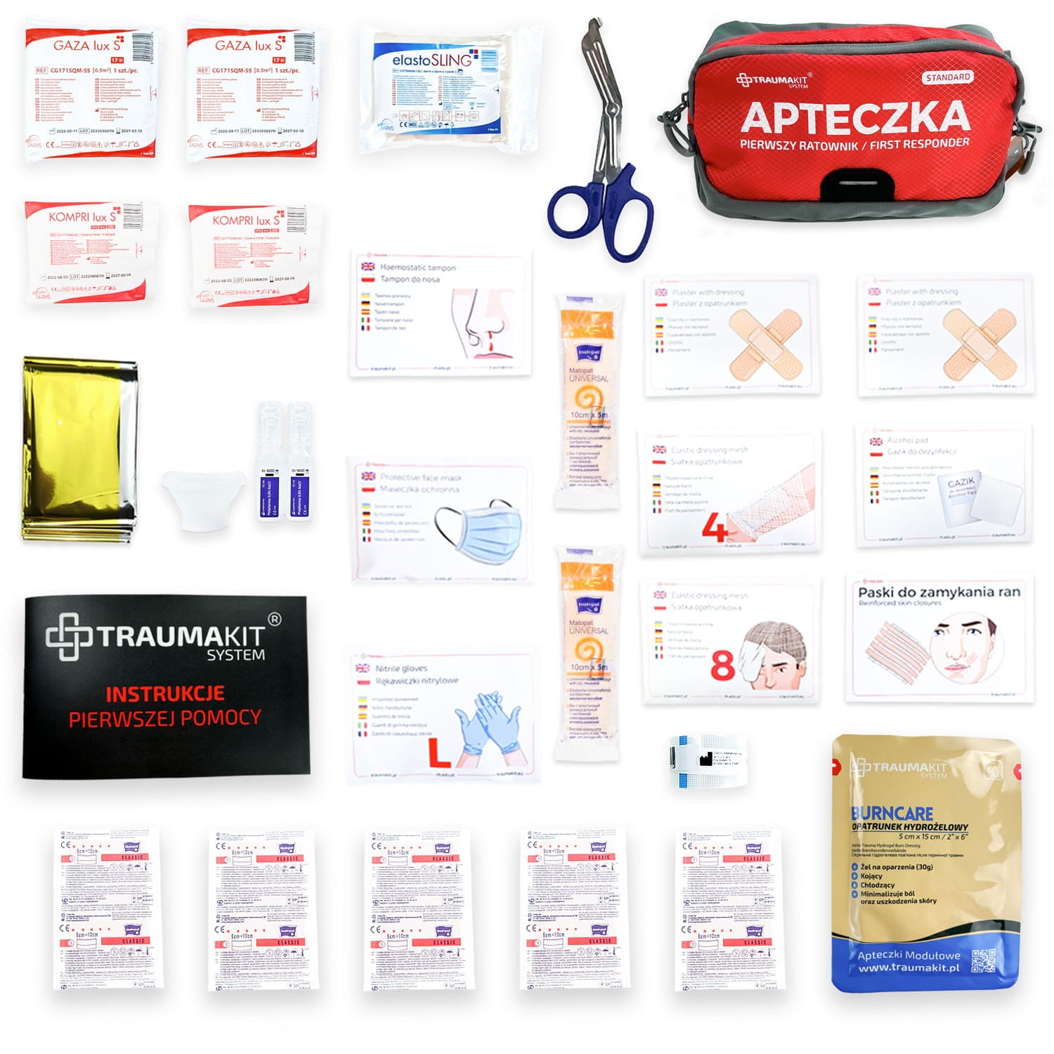 AedMax STANDARD Trauma Kit elsősegély készlet