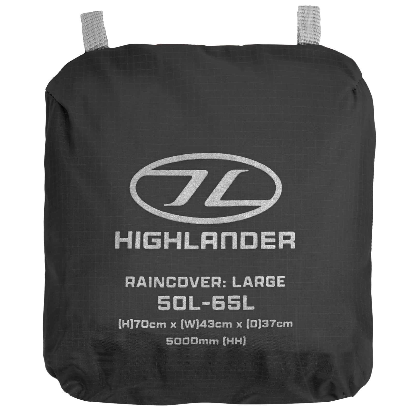 Highlander Outdoor Duck’s Back Raincover Large hátizsákhoz való védőhuzat 50-65 l - Black