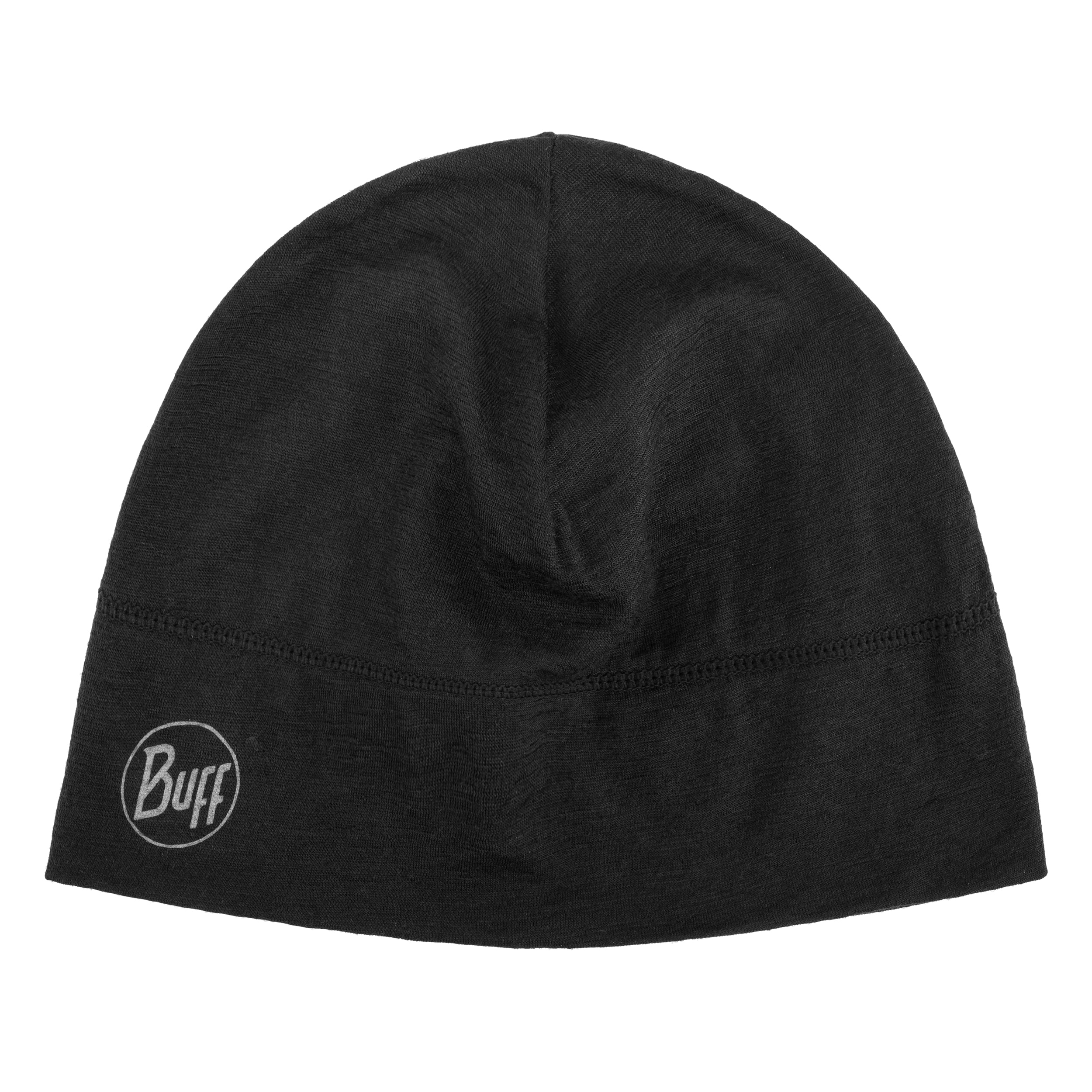 Buff Safety Merino Wool 1 Layer Solid sapka - Black
