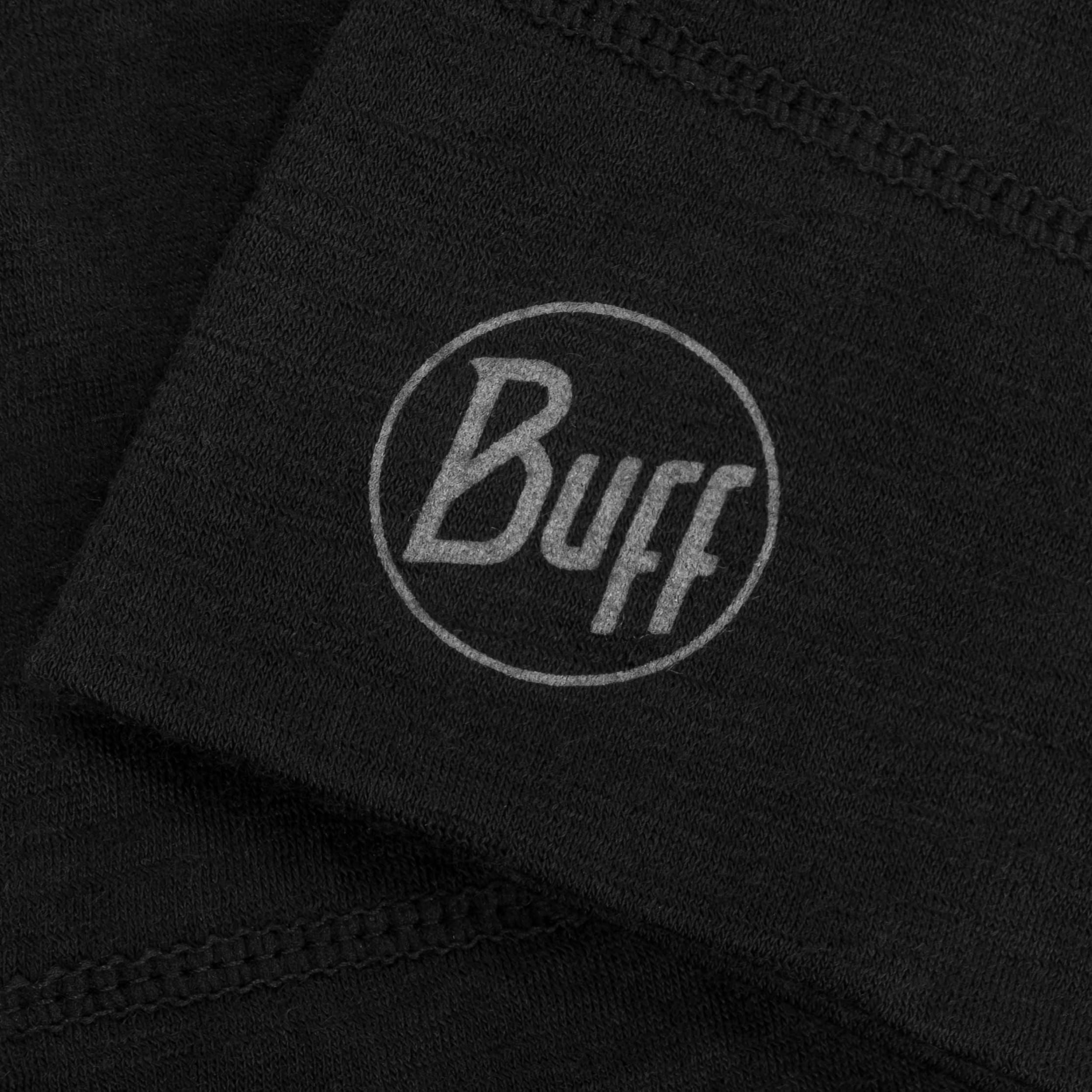 Buff Safety Merino Wool 1 Layer Solid sapka - Black
