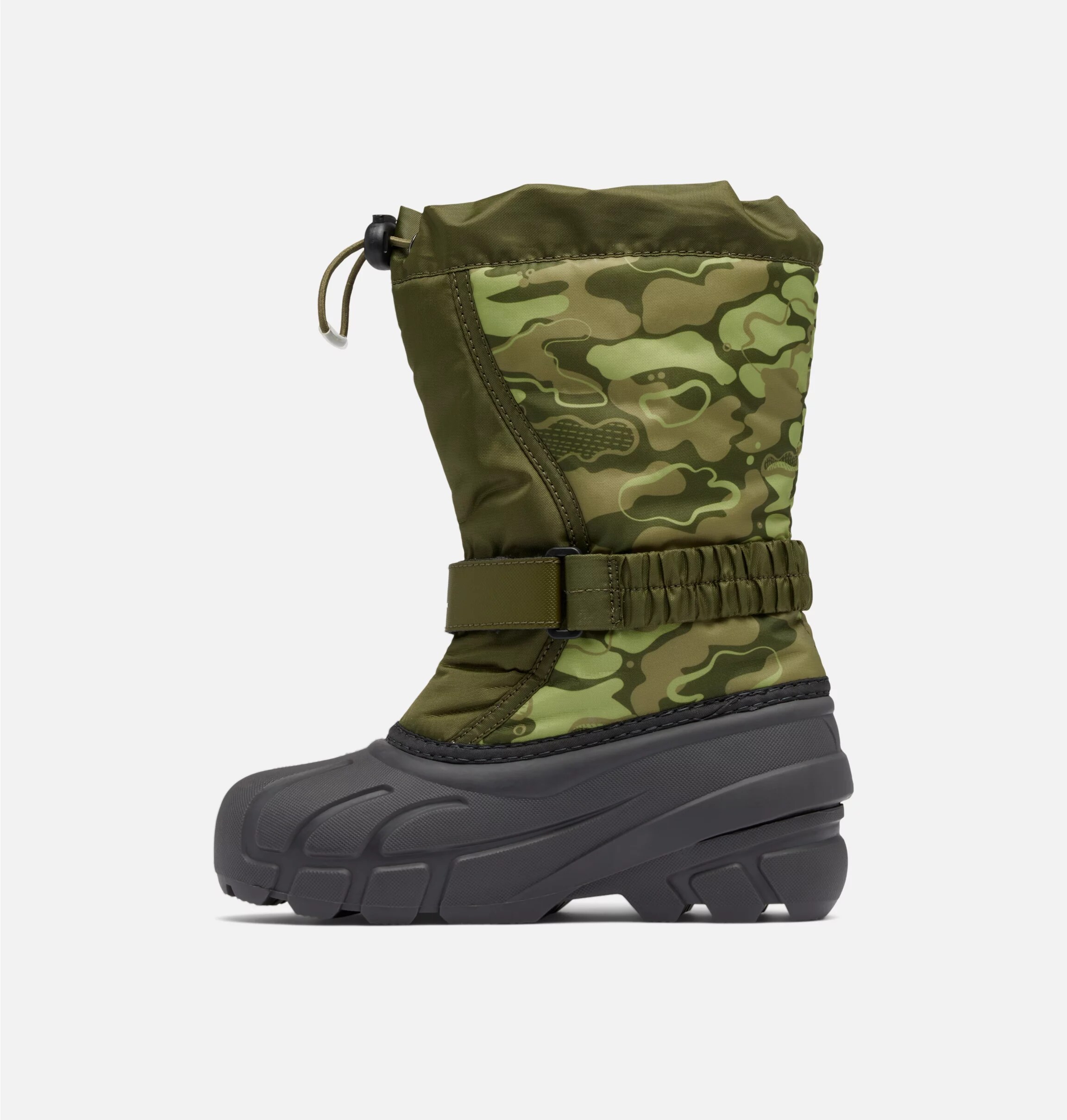 Sorel Flurry Print Youth Boot gyerek hócsizma - Utility Green/Savory