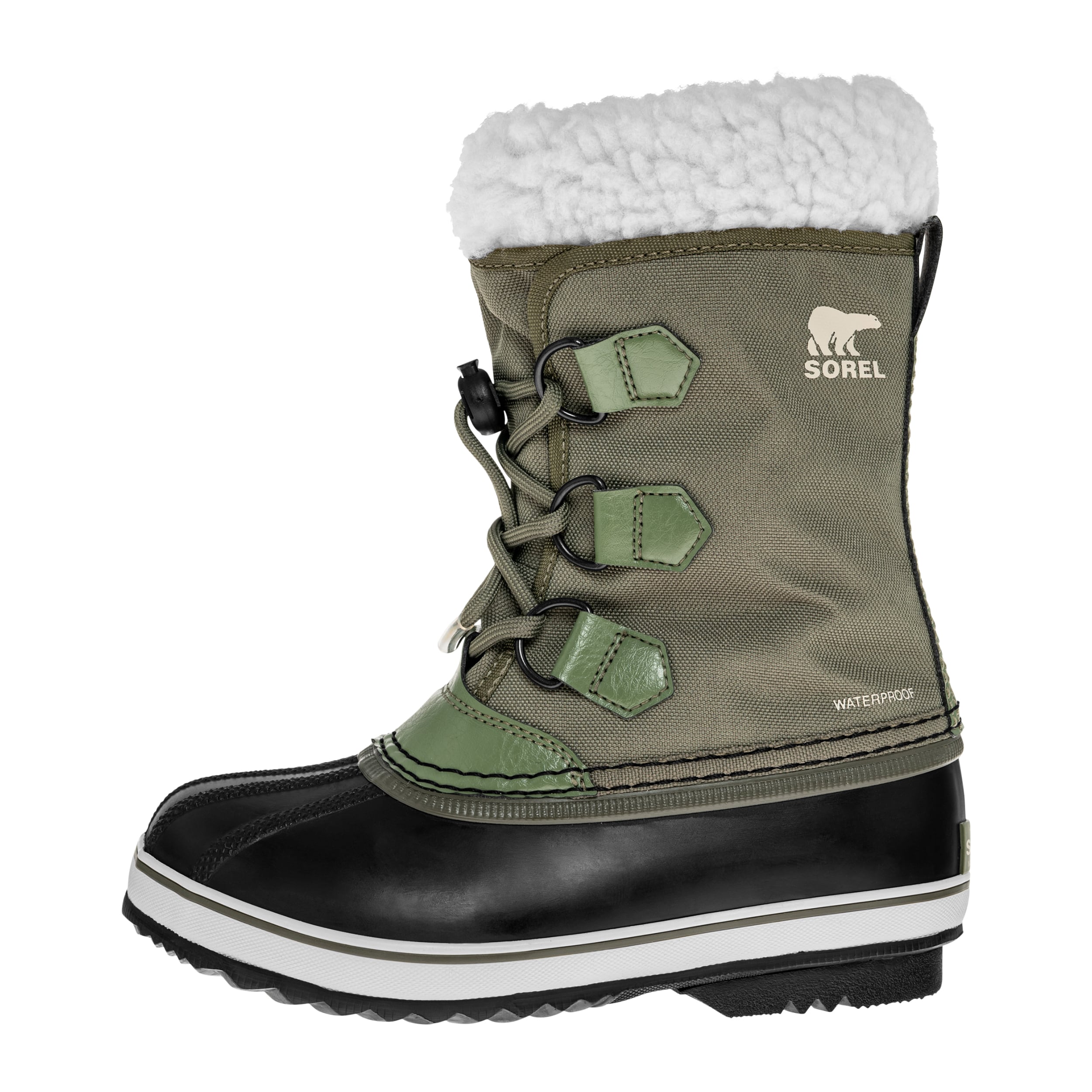 Sorel Yoot Pac Nylon Waterproof gyerek hócsizma - Hiker Green