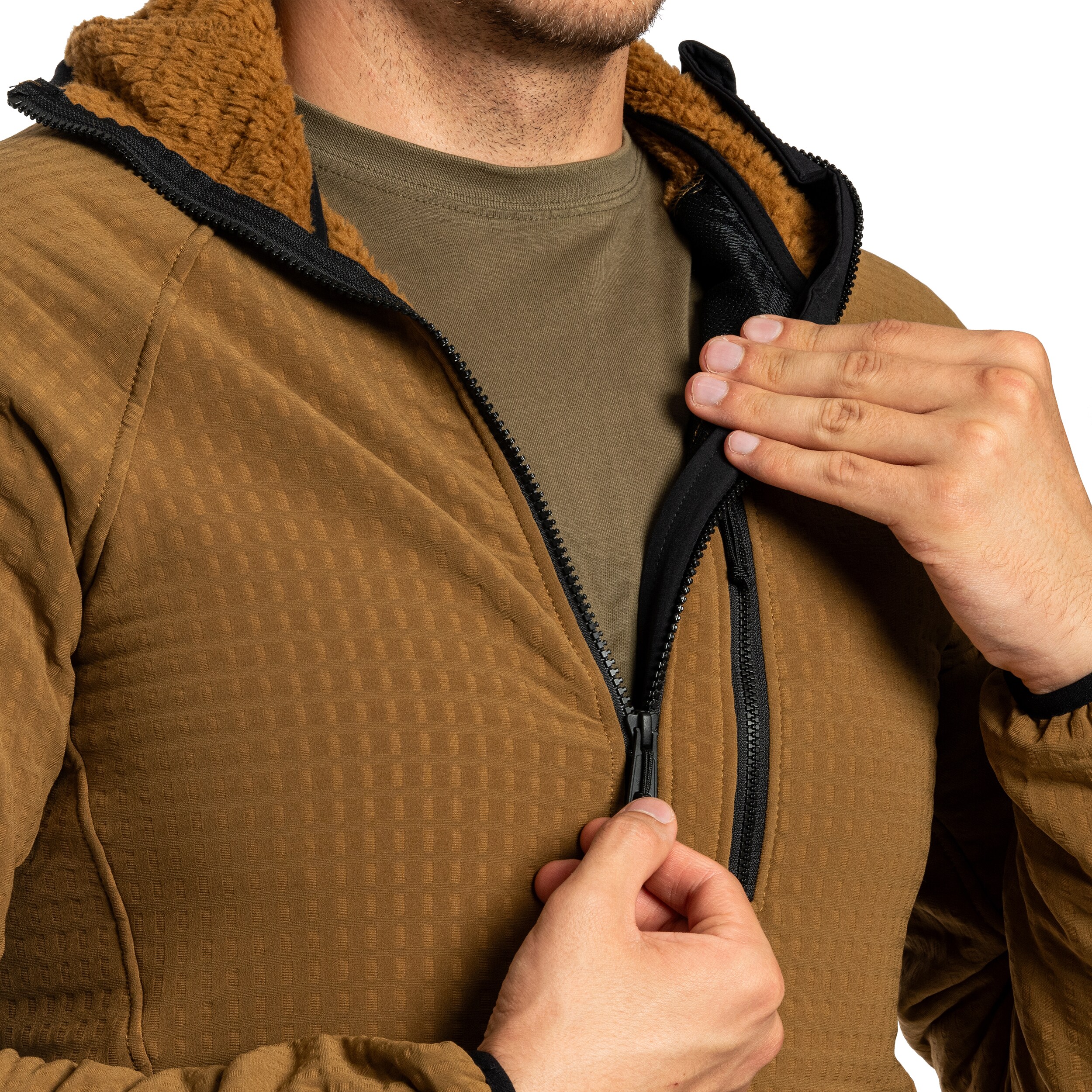 Helikon Patriot Pro polár pulóver - Coyote