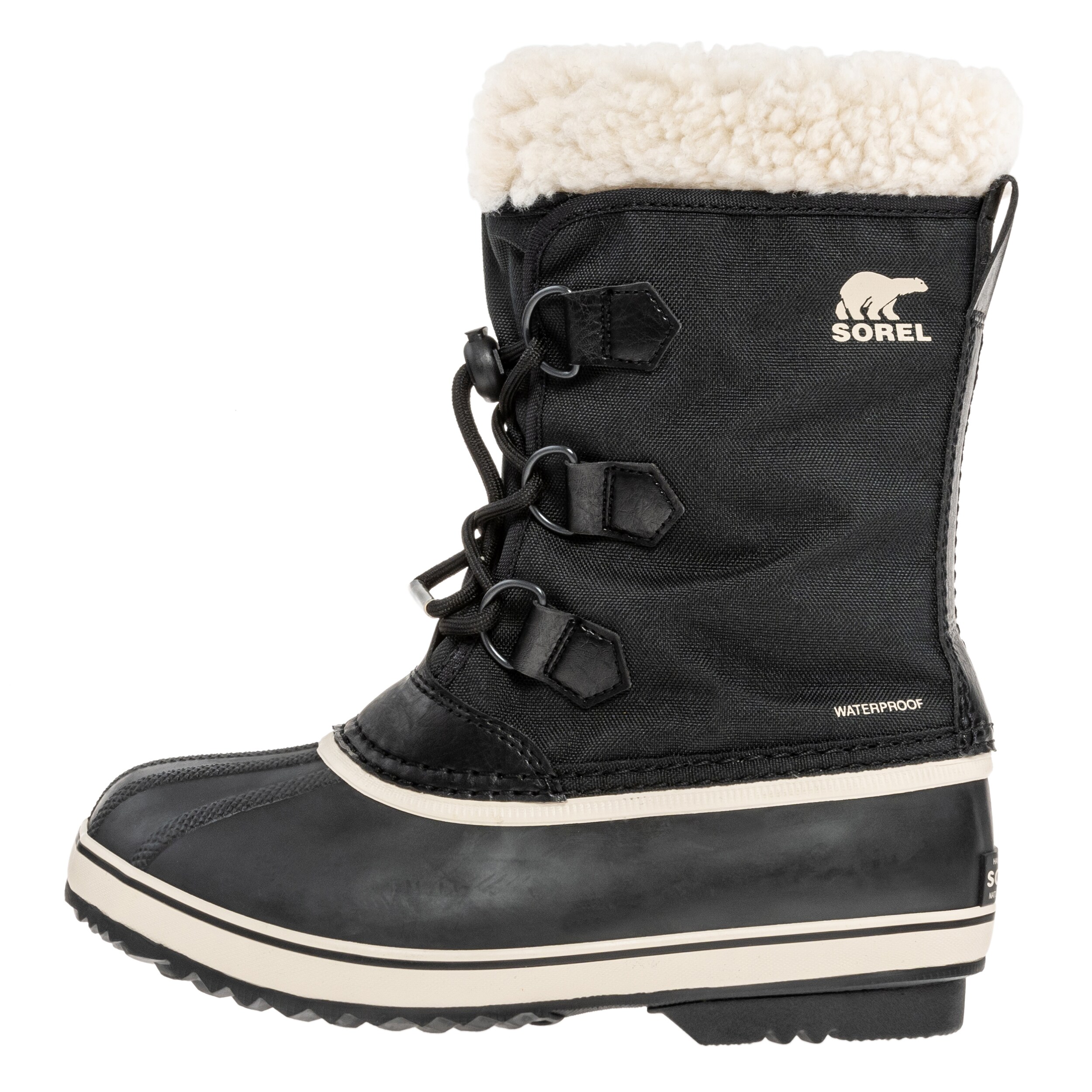 Sorel Yoot Pac Nylon Waterproof gyerek hócsizma - Black