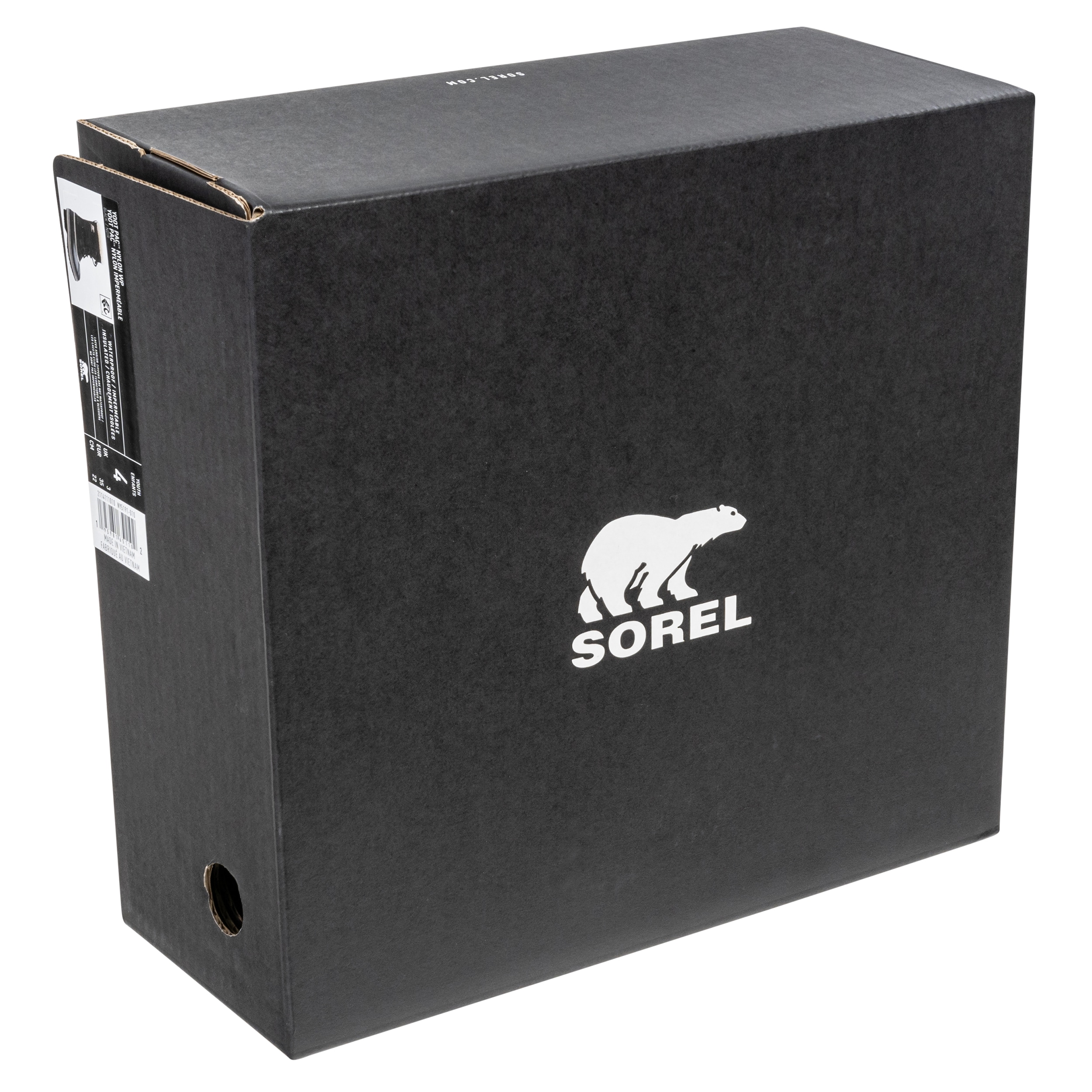 Sorel Yoot Pac Nylon Waterproof gyerek hócsizma - Black