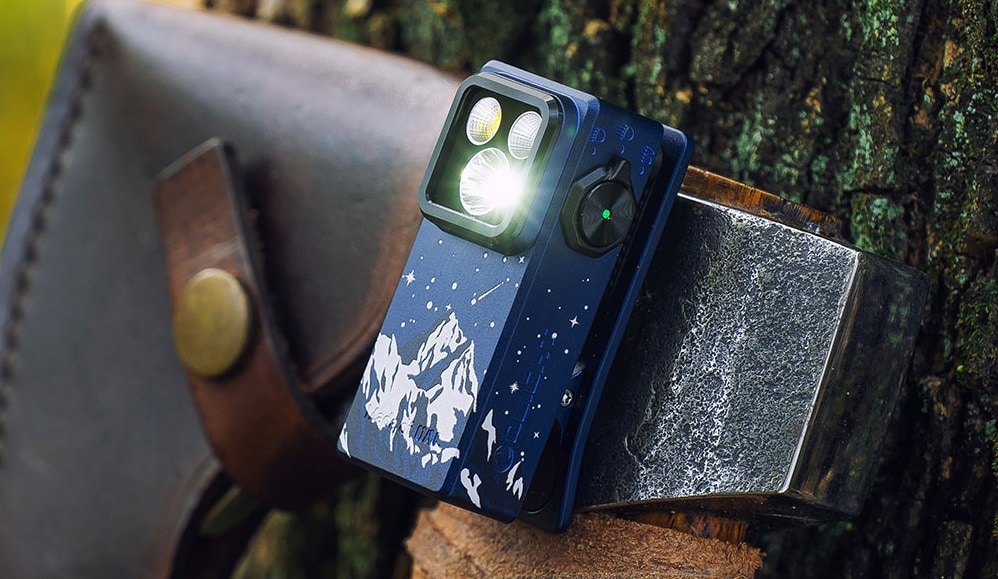 Olight Oclip Ultra újratölthető zseblámpa Snowy Summit - 530 lumen