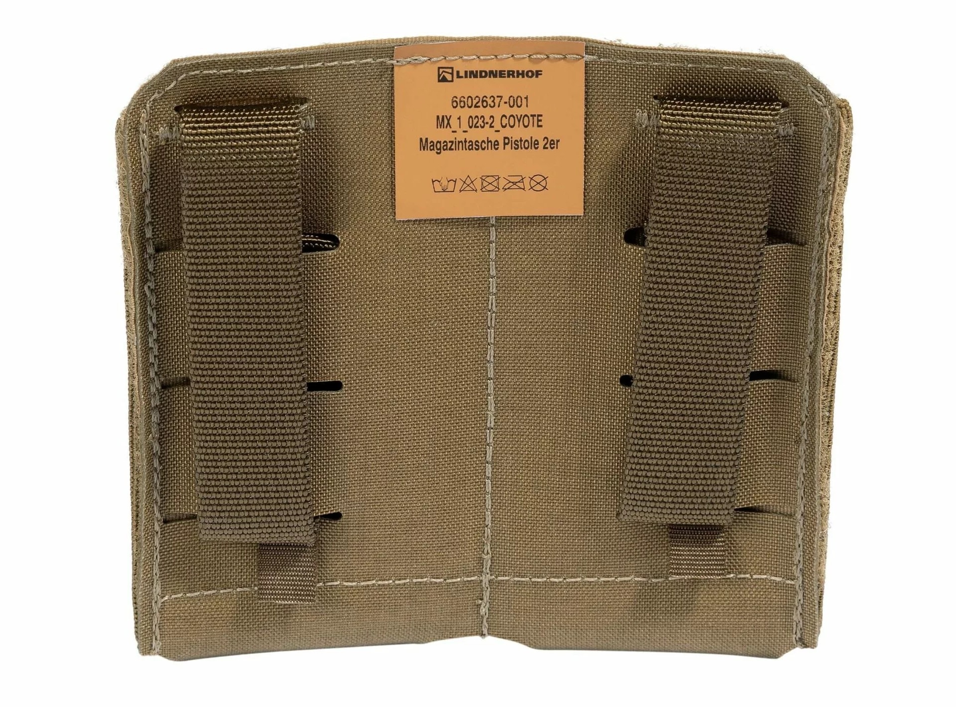 Lindnerhof Magazine Pouch Double MX023-2 tároló 9 mm-es  tölténytárhoz - Coyote