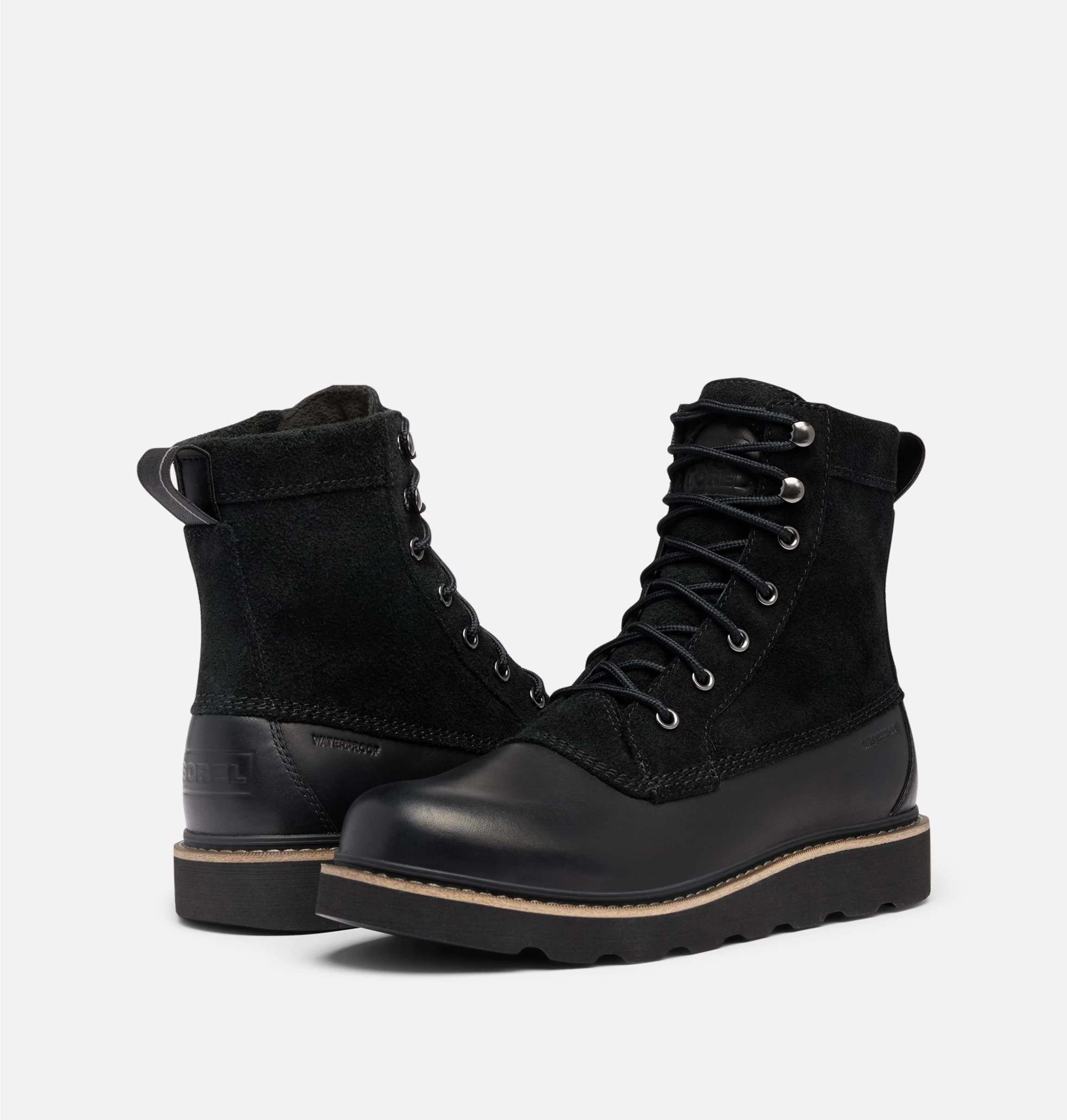 Sorel Slabtown 62 Caribou WP bakancs - Black