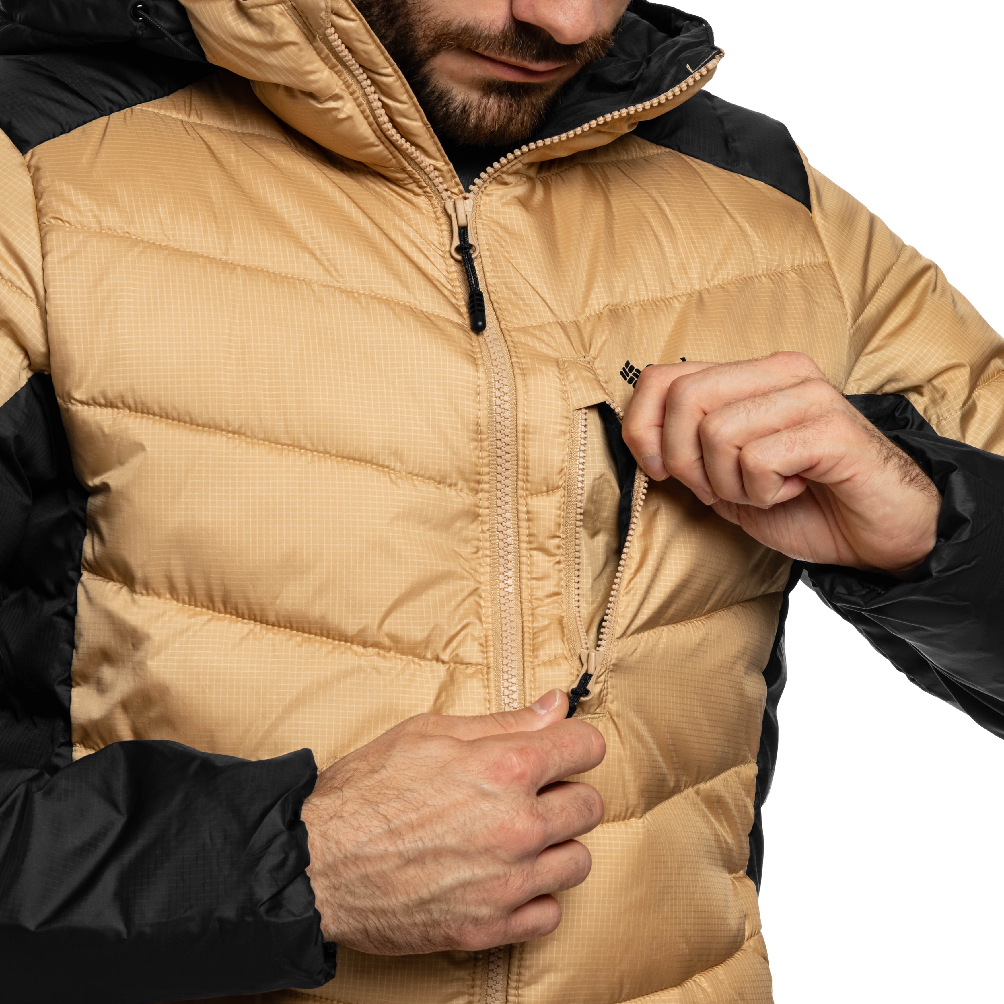 Columbia Labyrinth Loop II Insulated Hooded kabát - Canoe/Black