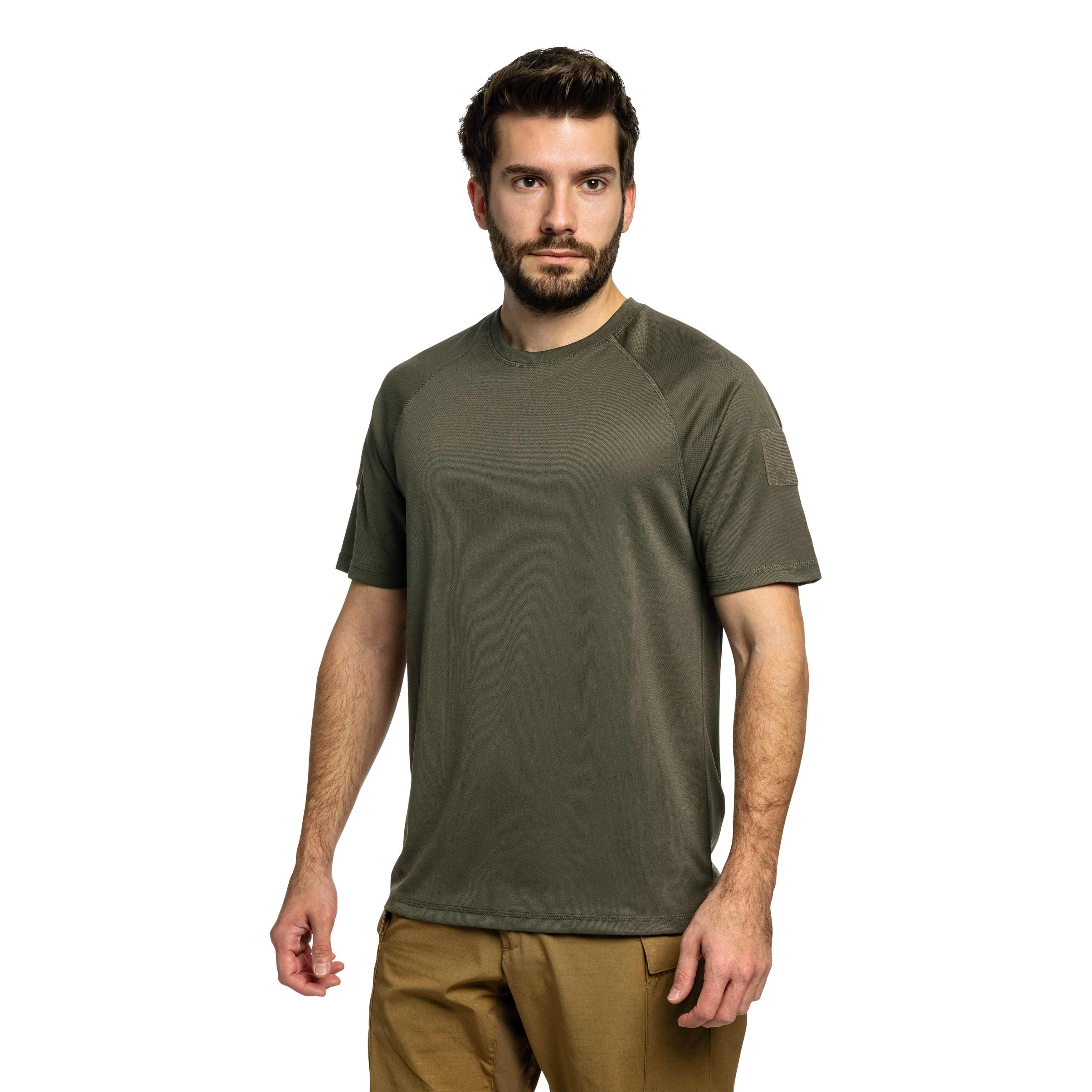 Brandit Quickdry Short Sleeve T-shirt póló - Olive