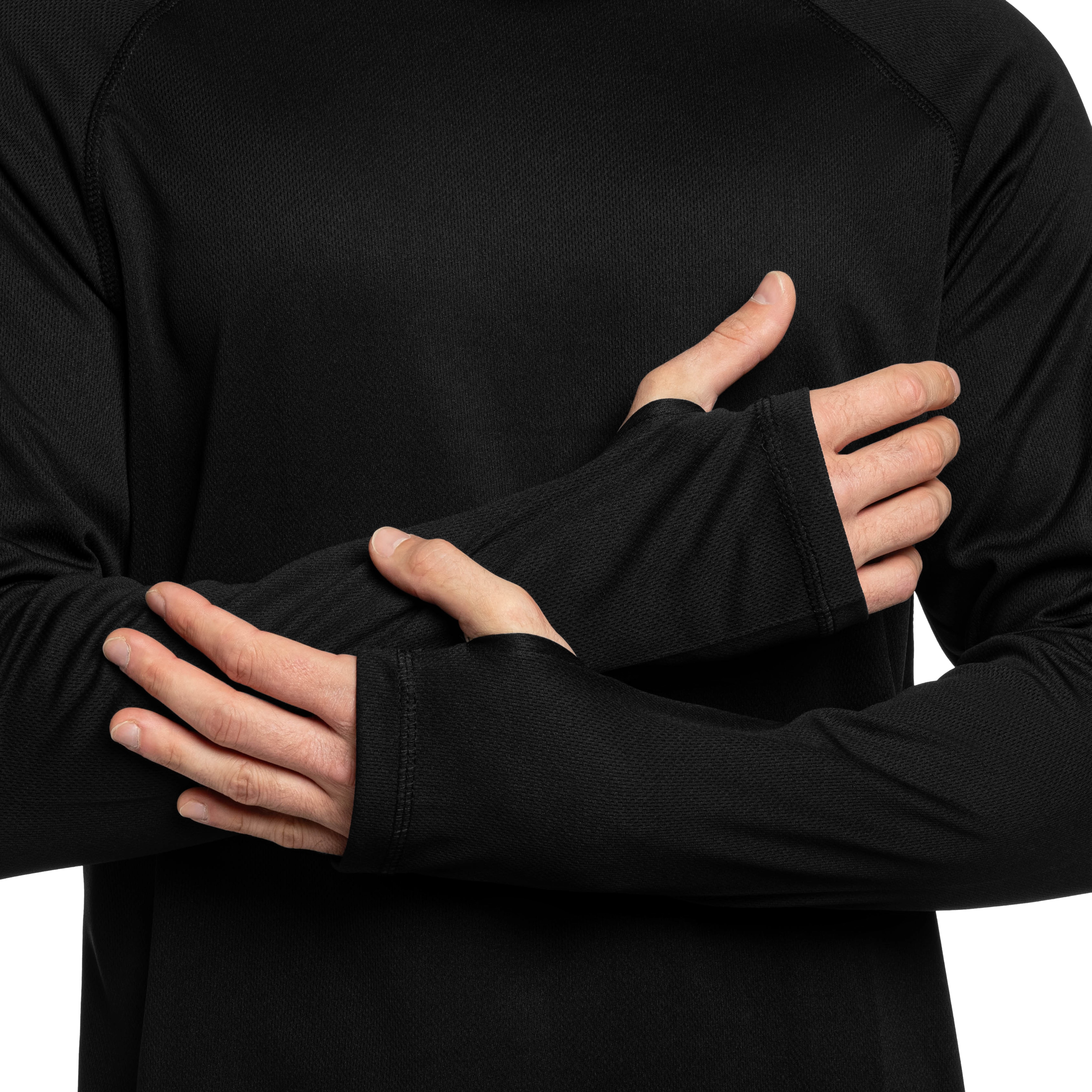 Brandit QuickDry Long Sleeve hosszú ujjú póló - Black
