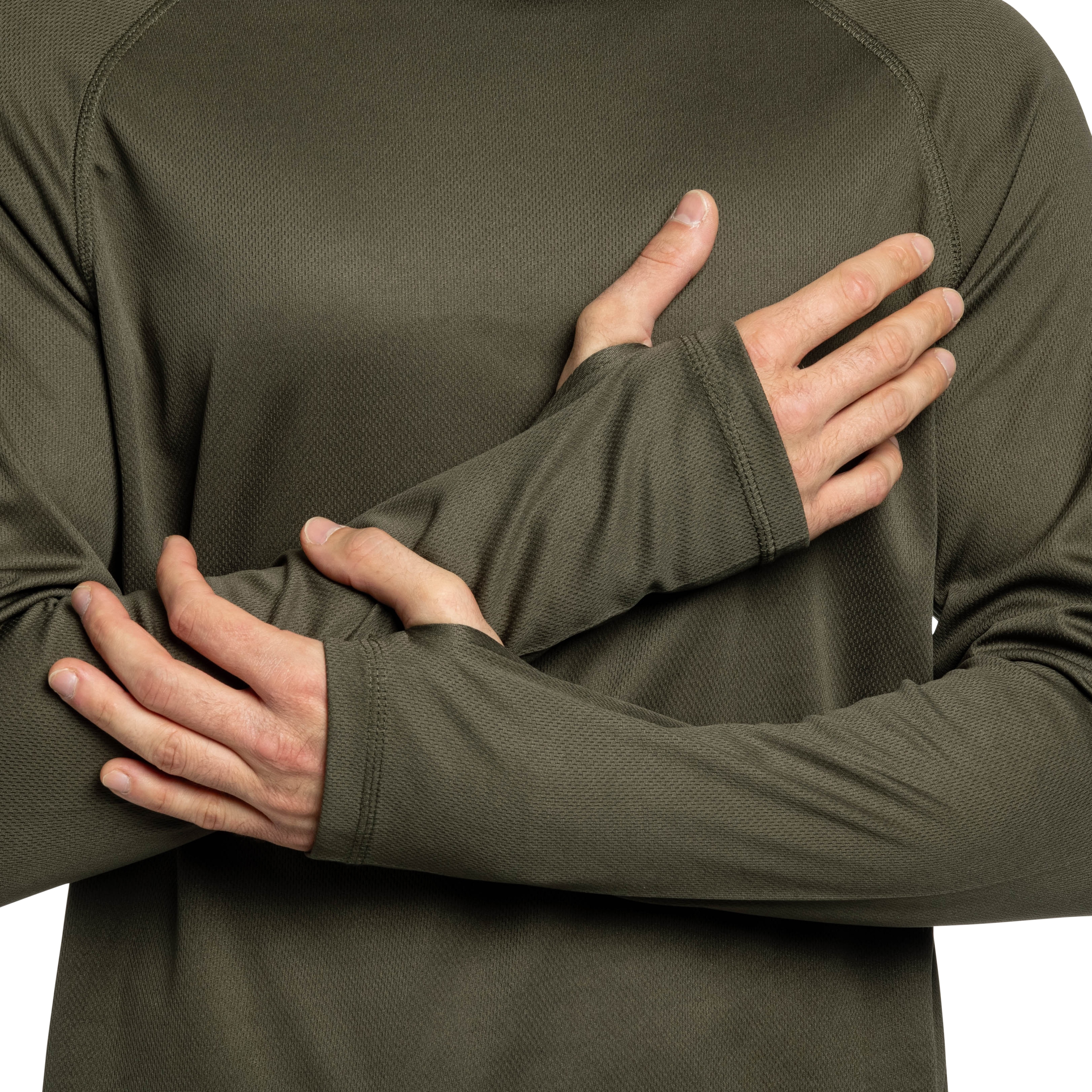 Brandit QuickDry Long Sleeve hosszú ujjú póló - Olive