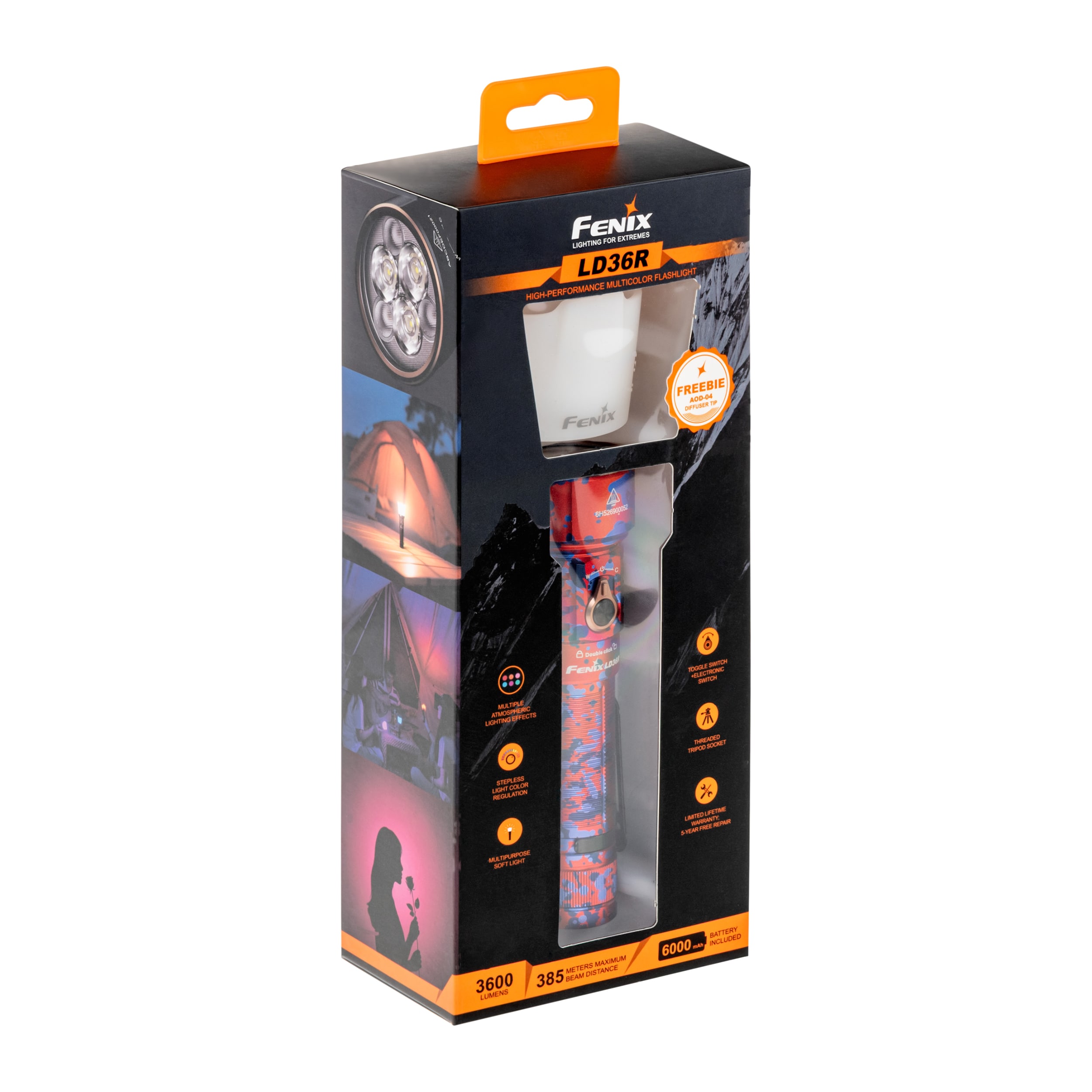 Fenix LD36R Flame Camo zseblámpa - 3600 lumen
