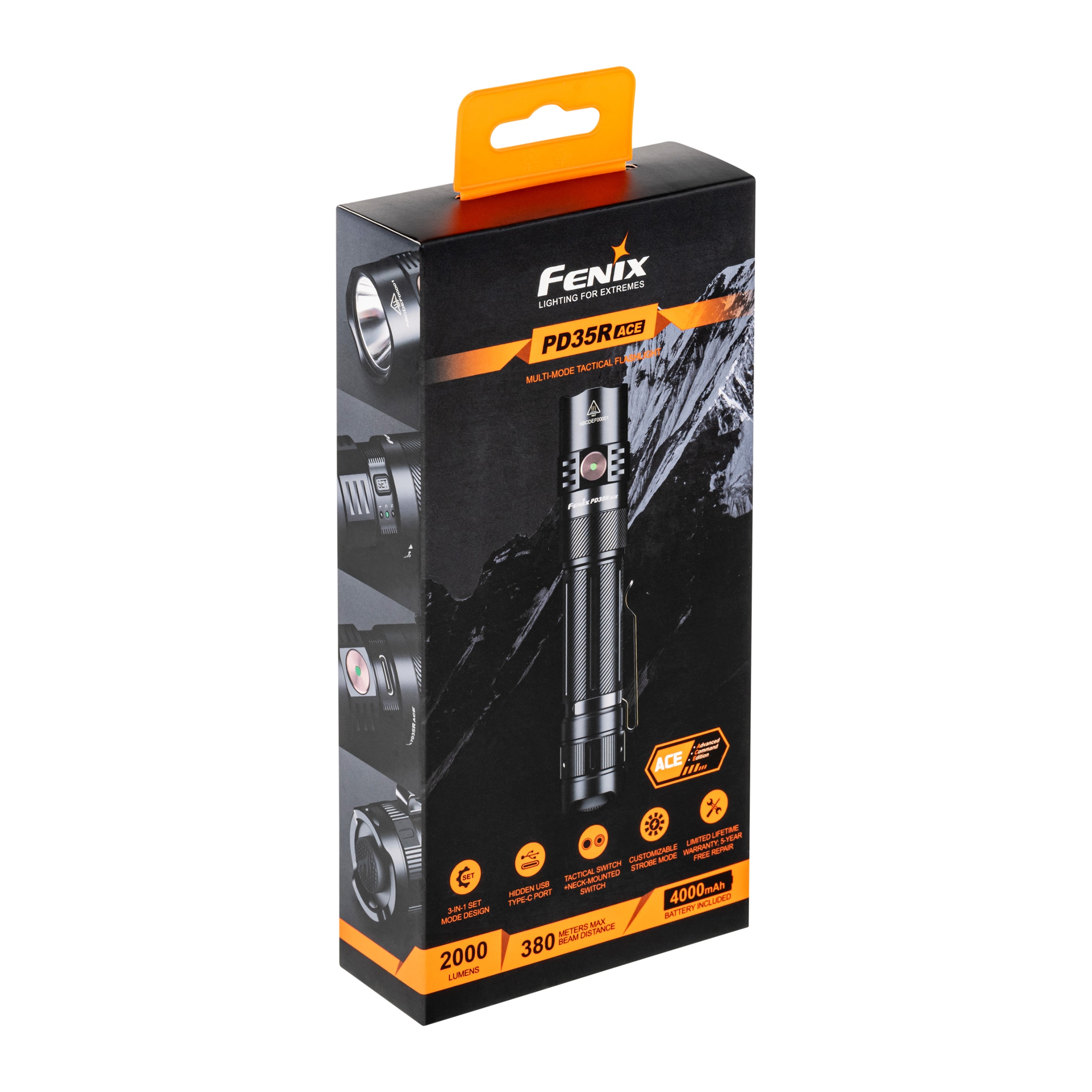 Fenix PD35R ACE zseblámpa - 2000 lumen