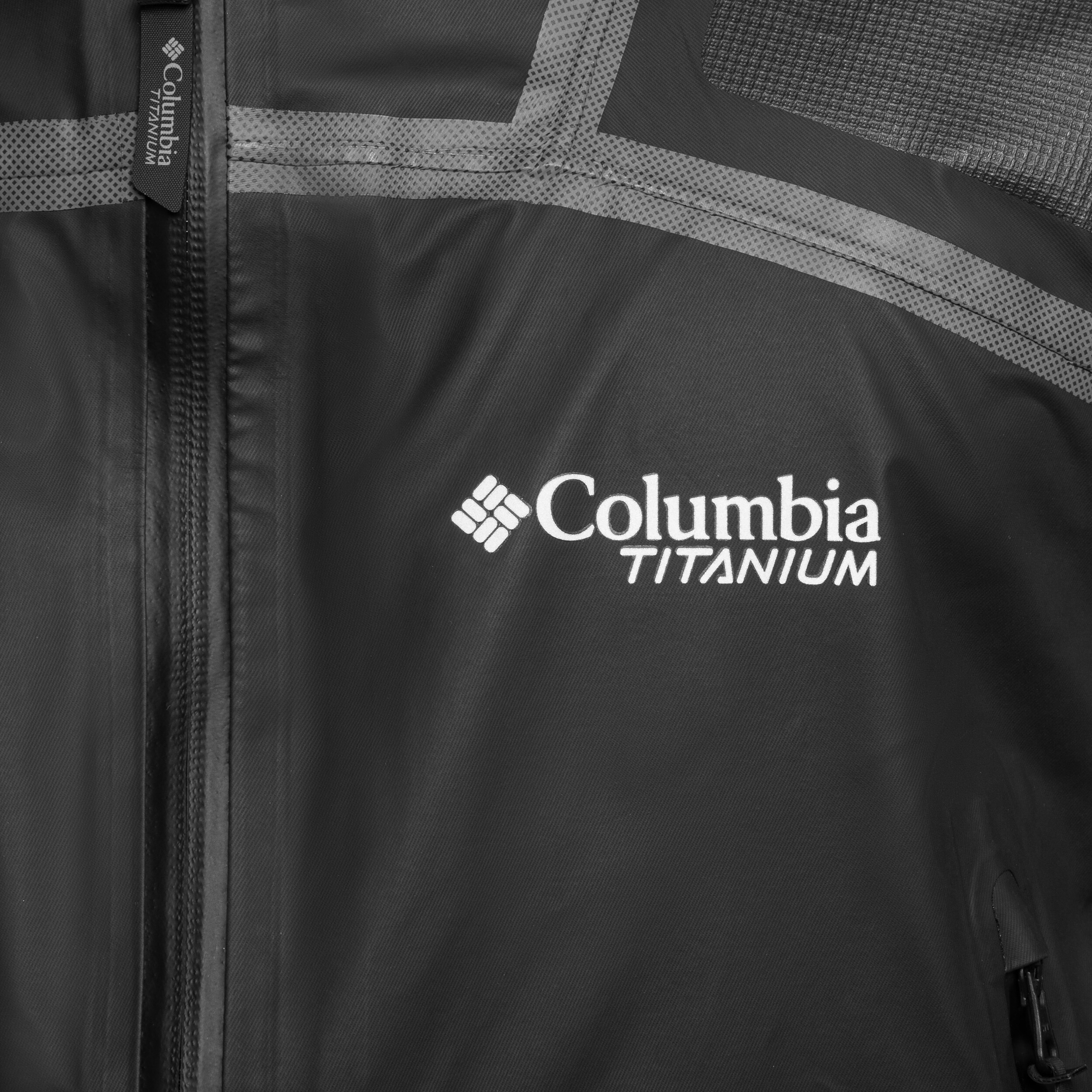 Columbia Whistler Peak Shell Titanium kabát - Black