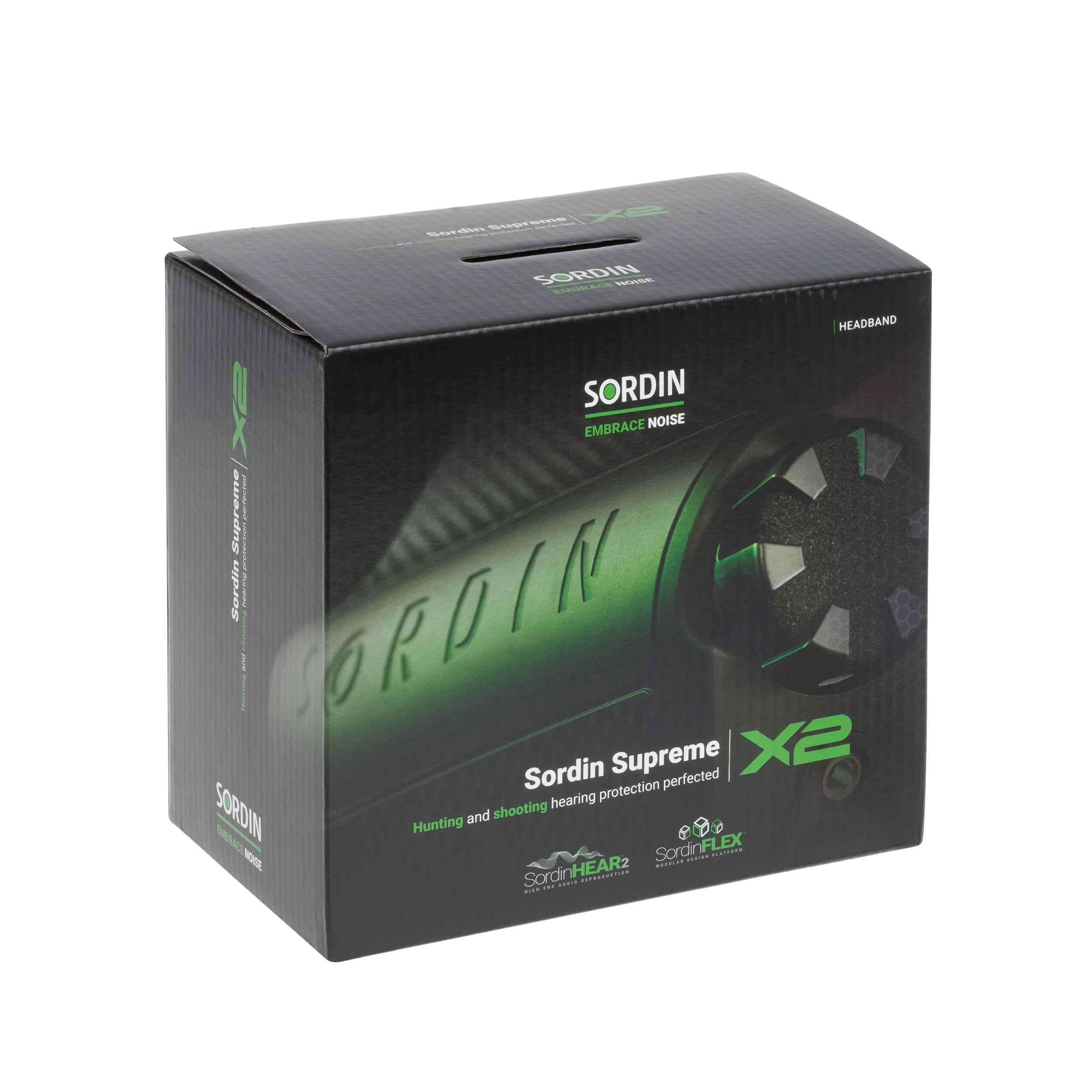 Sordin Supreme X2 Memoryfoam Headband aktív hallásvédő - Green