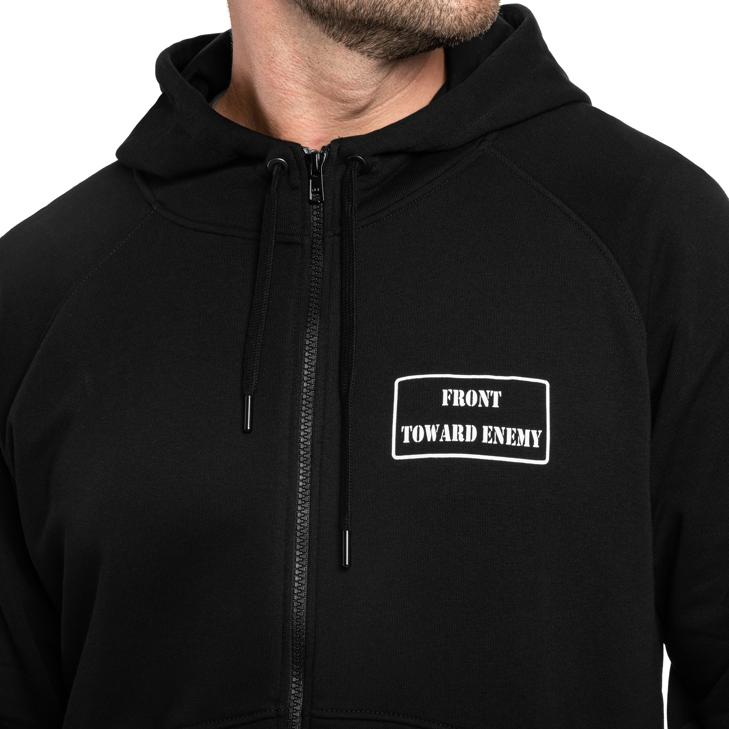 Helikon-Tex Front Toward Enemy Hoodie pulóver - Black