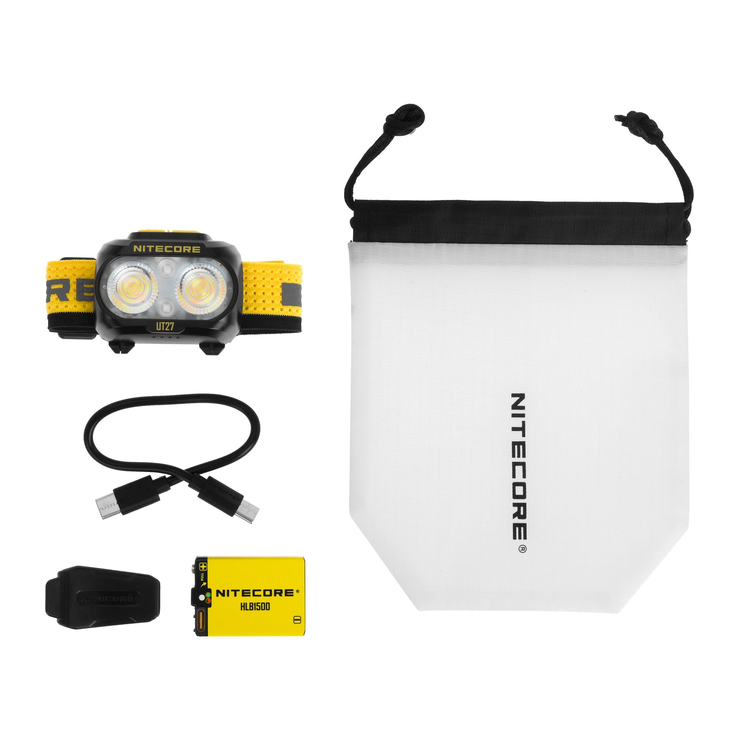 Nitecore UT27 Pro MTC fejlámpa Black/Yellow - 800 lumen