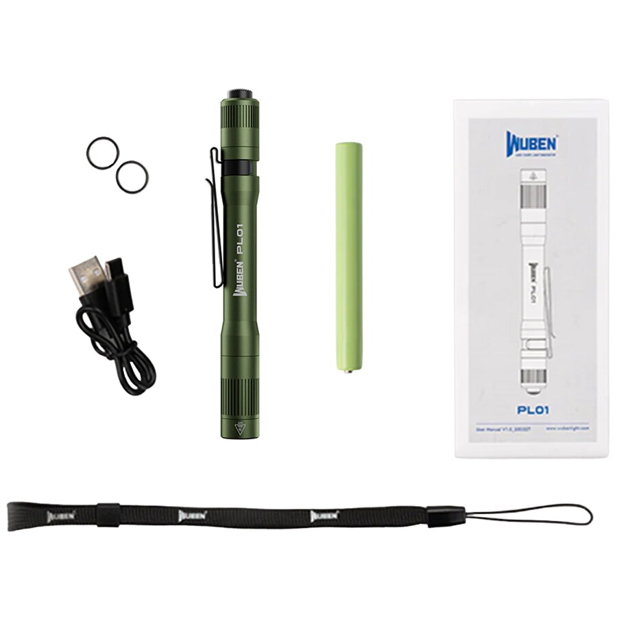 Wuben PL01 Black zseblámpa 650 lumen - Army Green