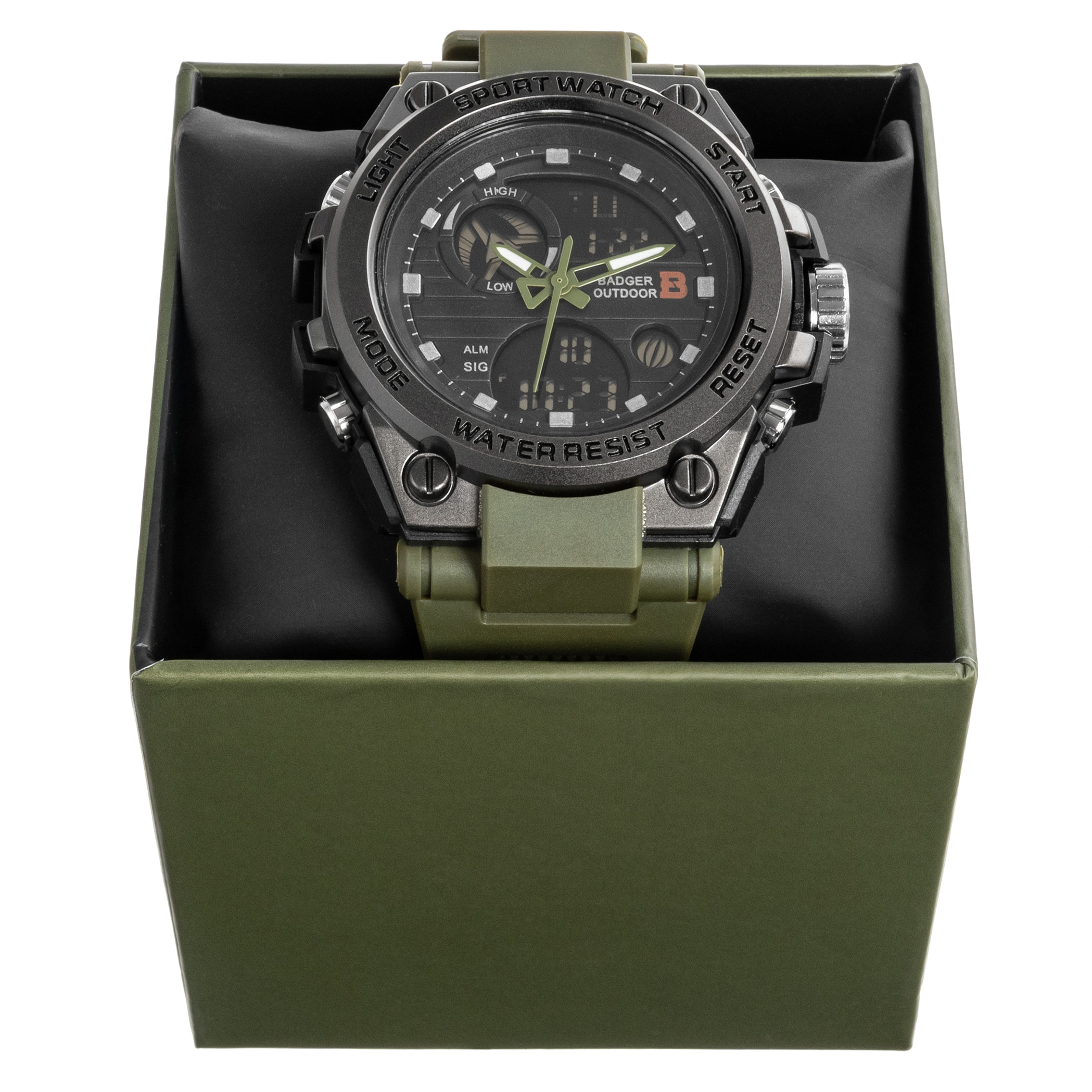 Badger Outdoor Grid karóra - Army Green/Black