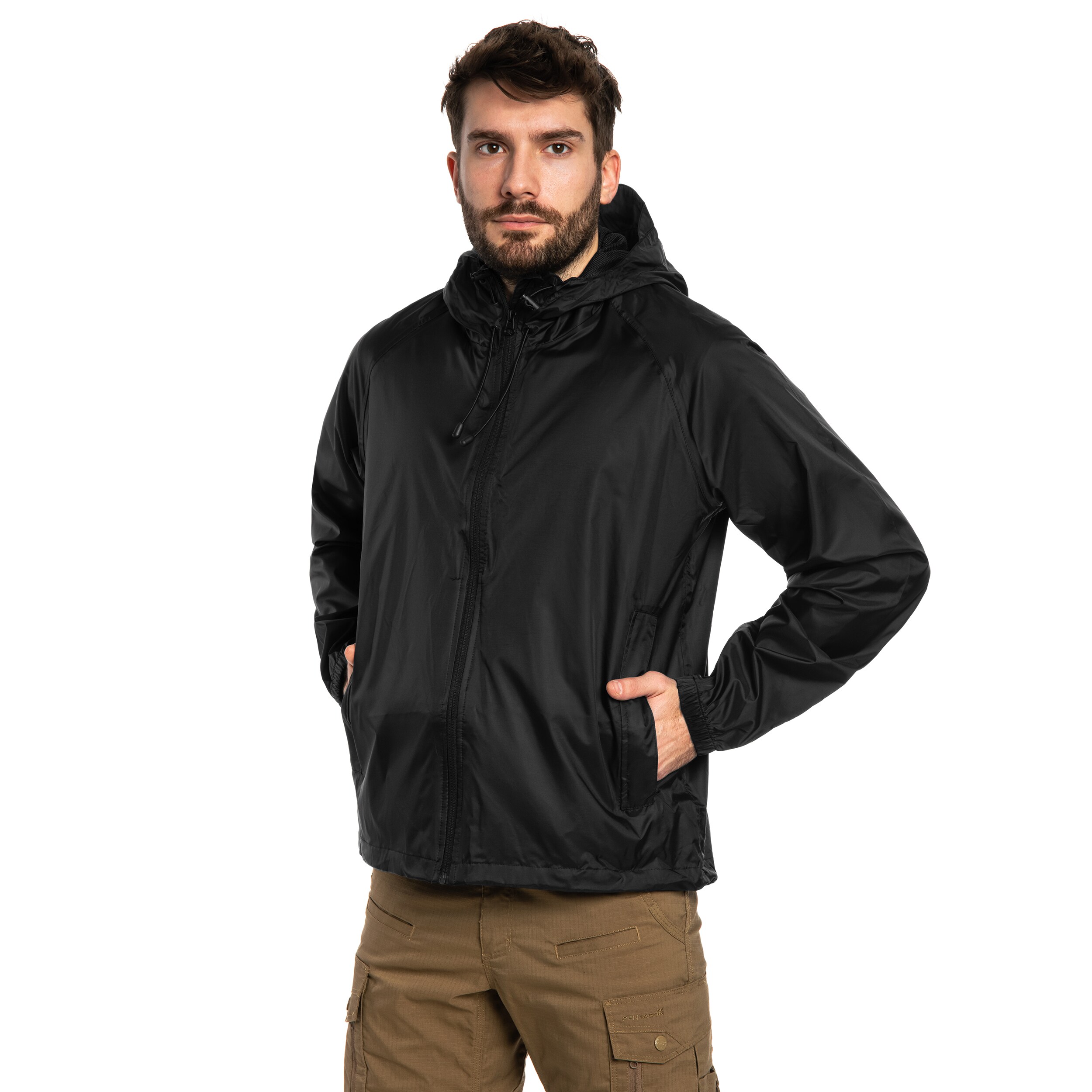 Mil-Tec Wet Weather Jacket Quickpack kabát - Black