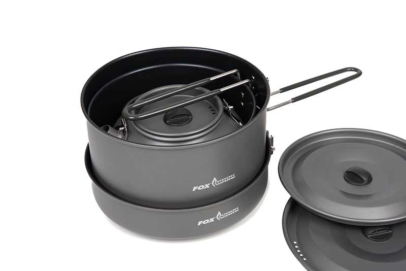 Fox Cookware 4 Piece Deluxe Cook Set kemping edénykészlet