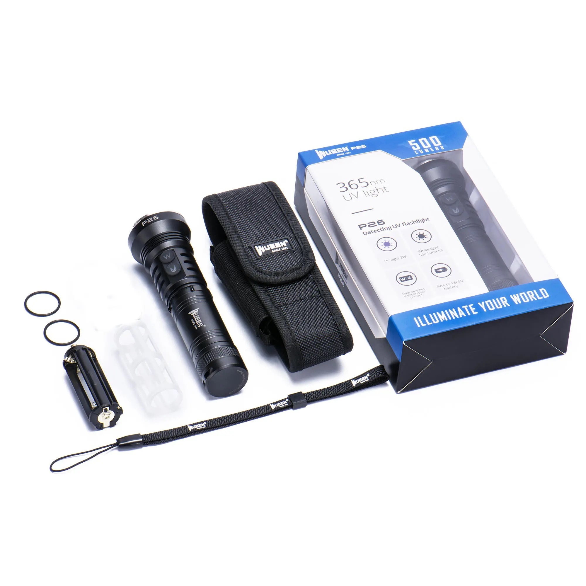 Wuben P26 zseblámpa - 500 lumen