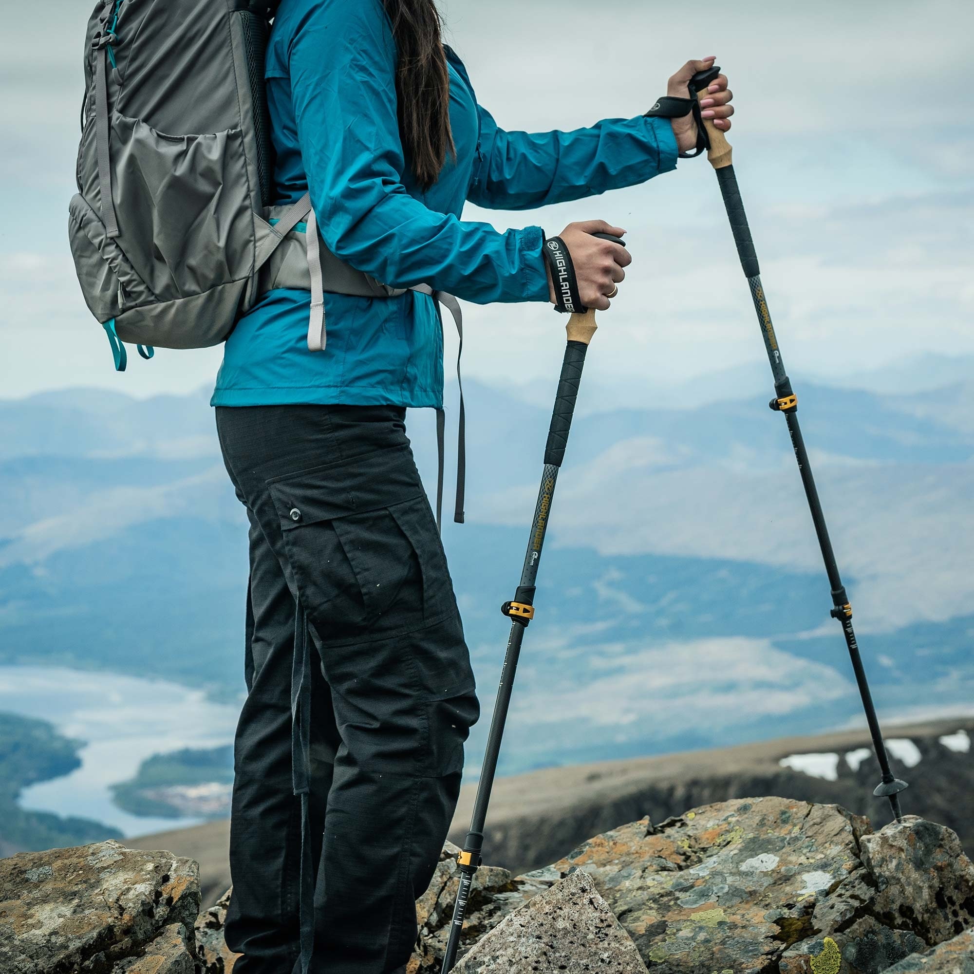 Highlander Outdoor Skye Carbon Fibre Walking túrabotok