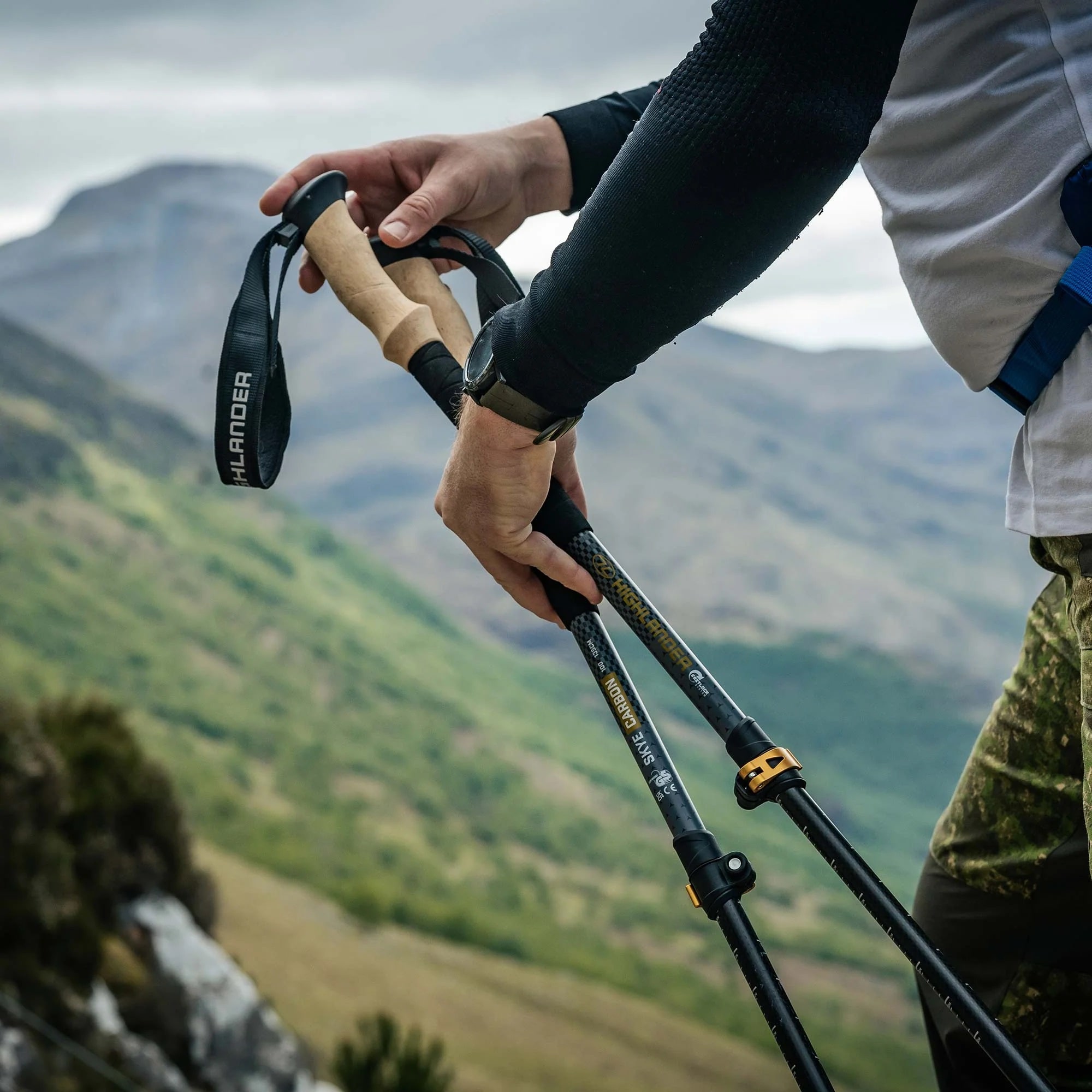 Highlander Outdoor Skye Carbon Fibre Walking túrabotok