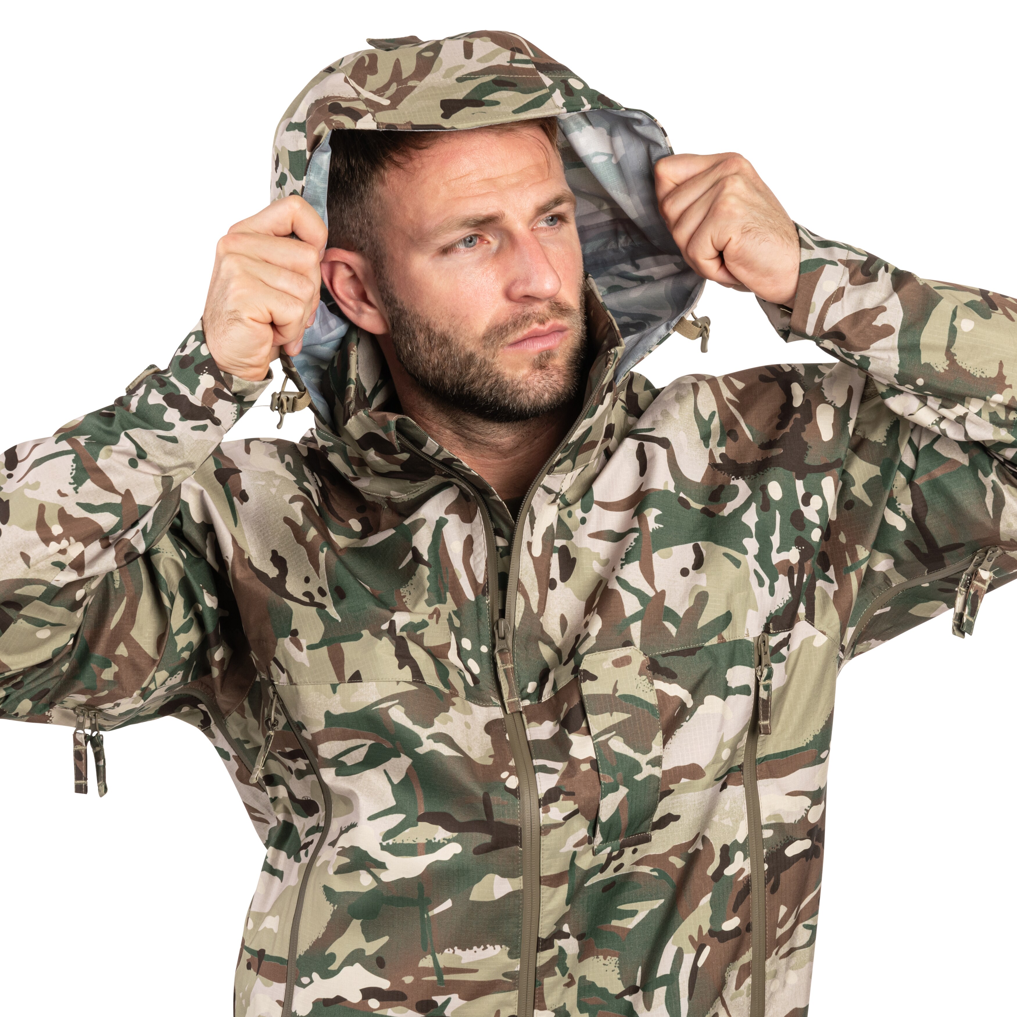 Highlander Forces Cyclone Pro kabát - Arid MC Camo