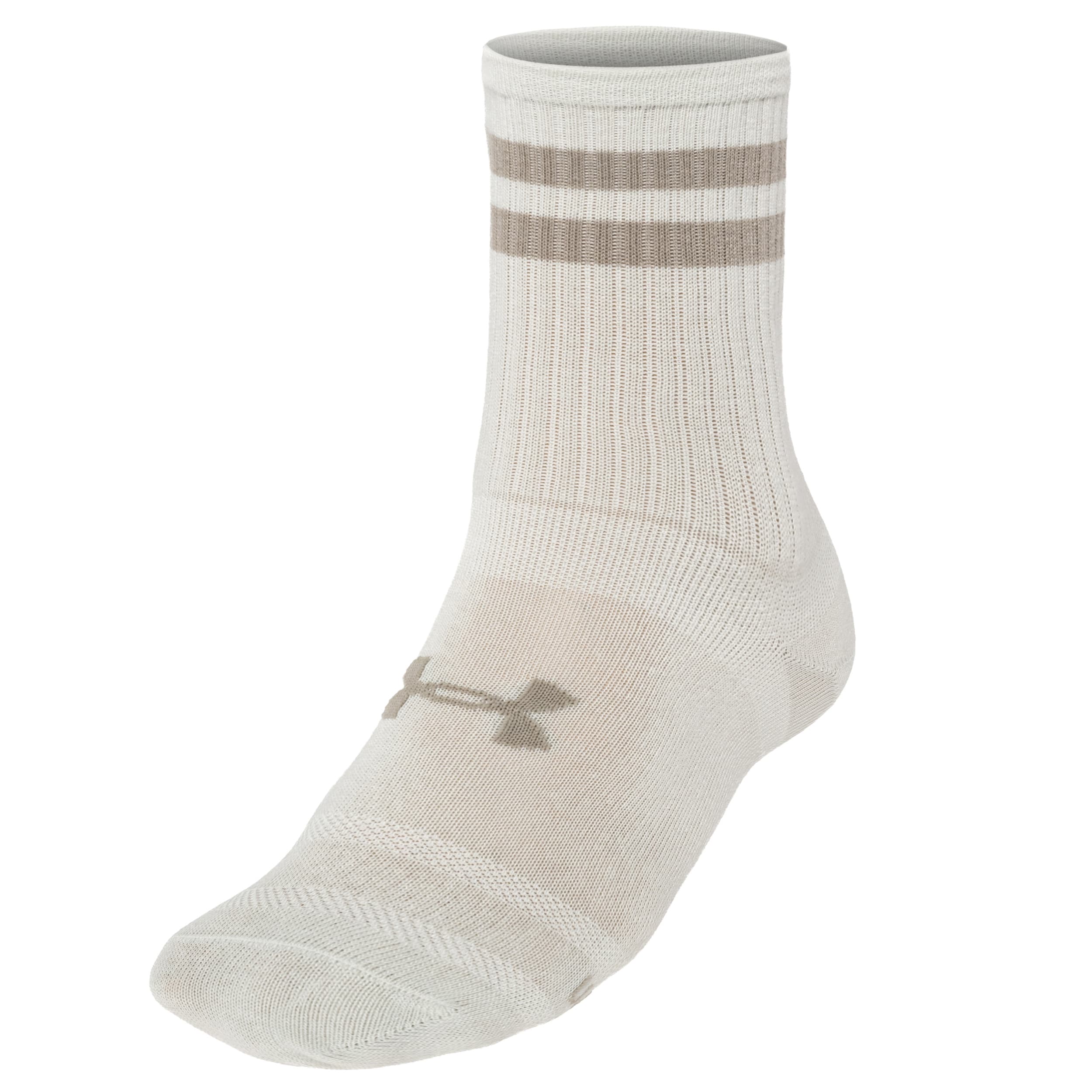 Under Armour Essential Crew Timberwolf zokni Taupe / Stone - 6 pár