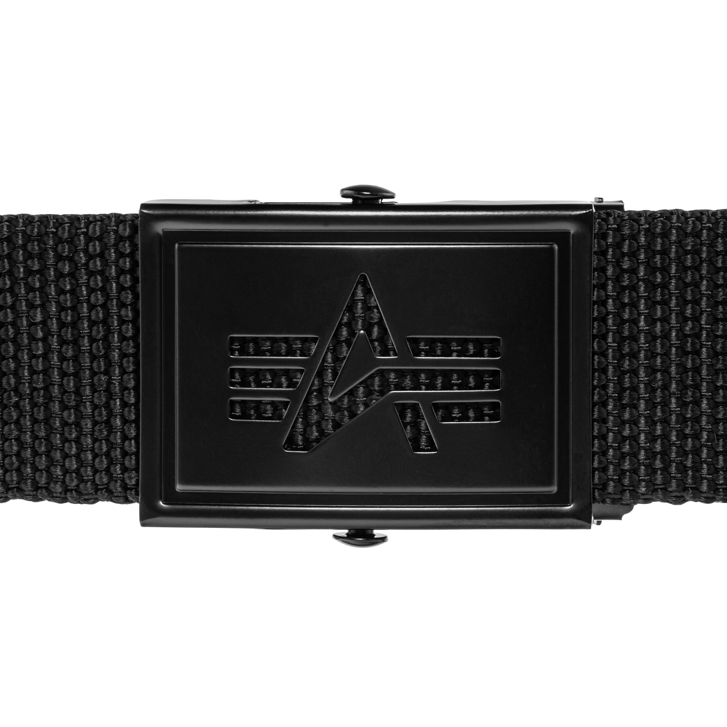 Alpha Industries Heavy Duty Belt Logo öv - Black/Black
