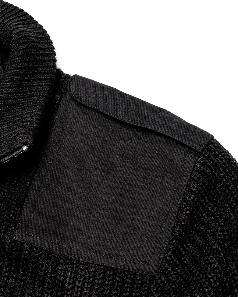 Brandit BW Cardigan pulóver - Black