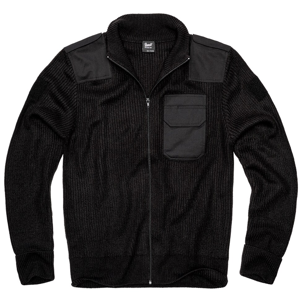 Brandit BW Cardigan pulóver - Black