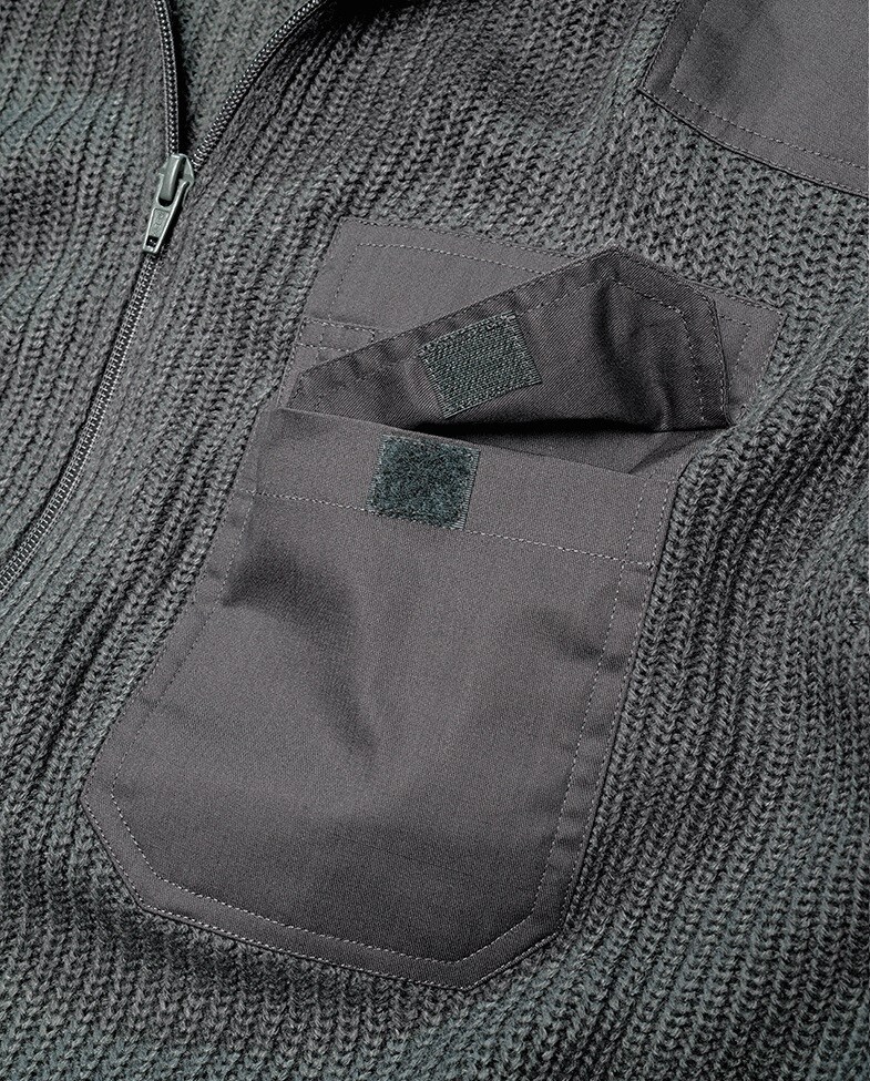 Brandit BW Cardigan pulóver - Anthracite