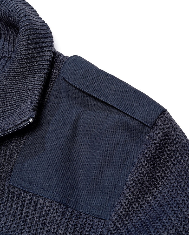 Brandit BW Cardigan pulóver - Navy